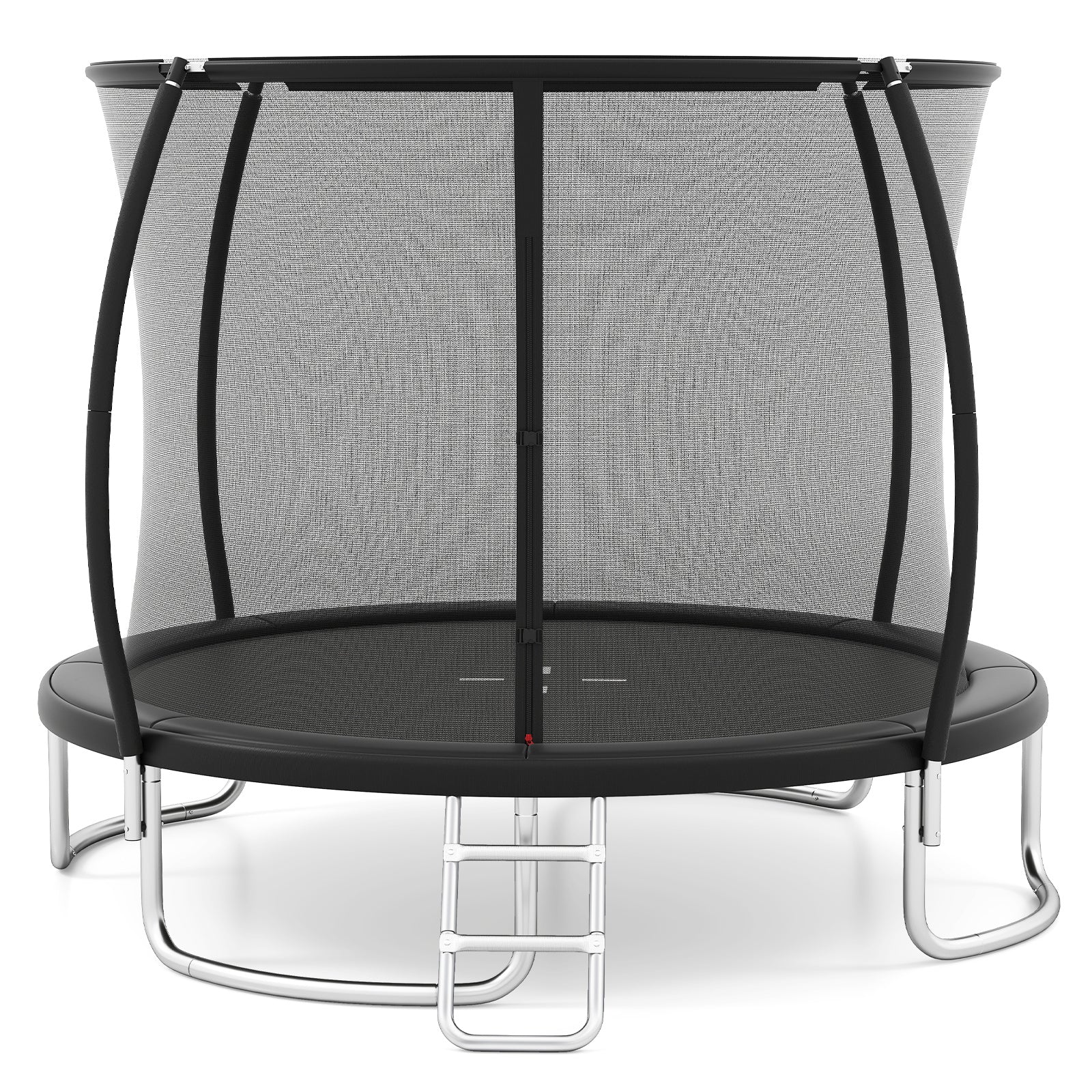 12FT 10FT 8FT Outdoor Trampoline, Heavy-Duty Recreational Trampoline with Safety Enclosure Net - Image 12