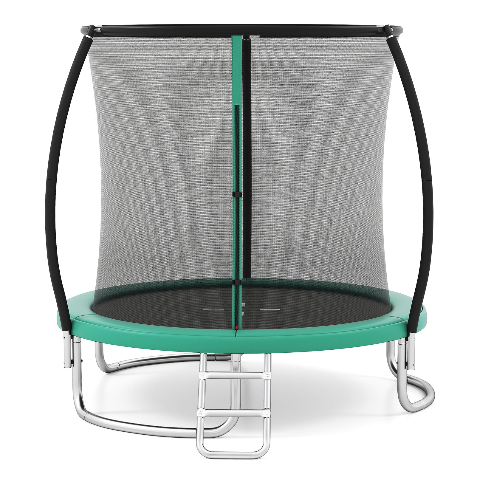 12FT 10FT 8FT Outdoor Trampoline, Heavy-Duty Recreational Trampoline with Safety Enclosure Net - Image 16
