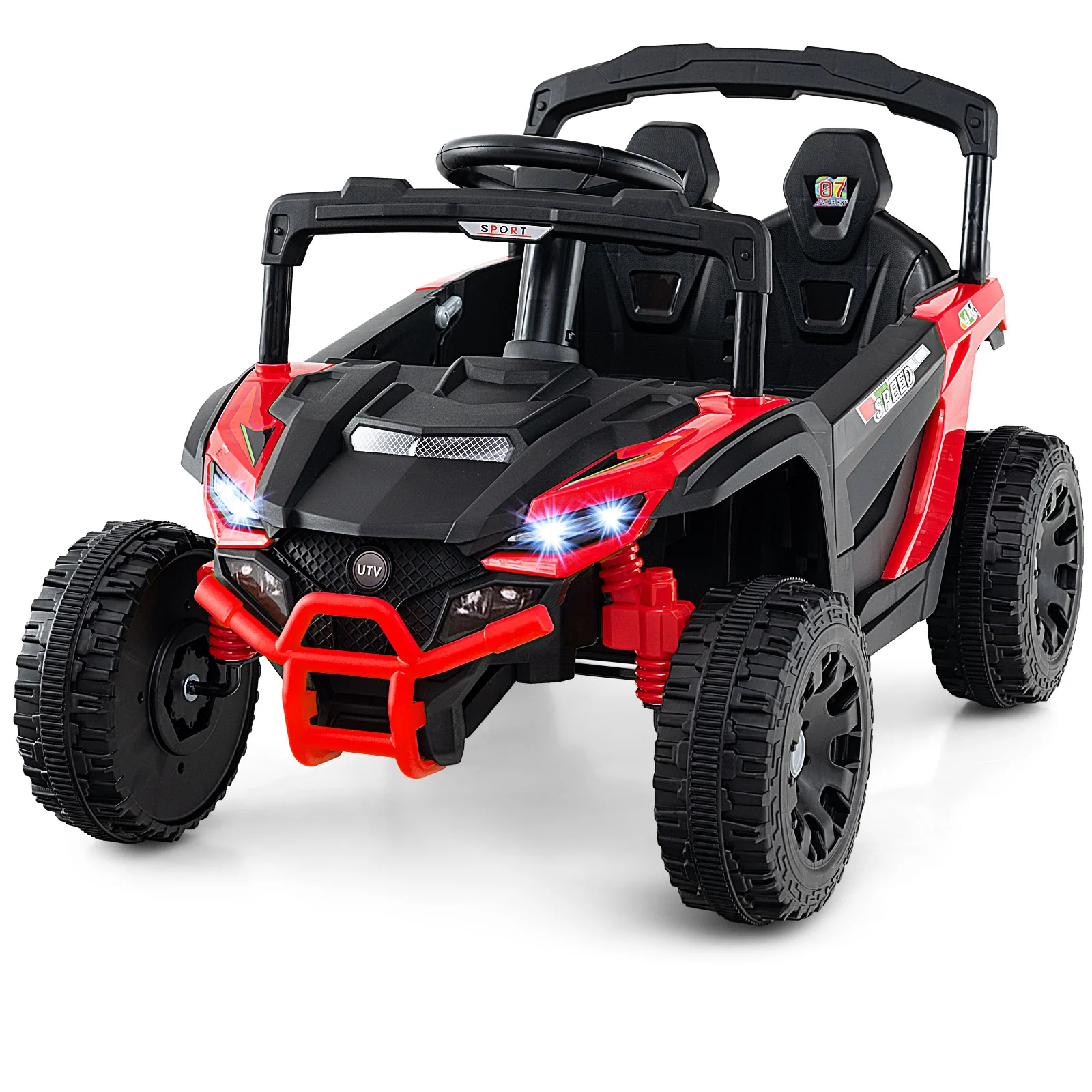 12V Kids Ride On Car, Electric UTV Truck with Remote Control - Image 11