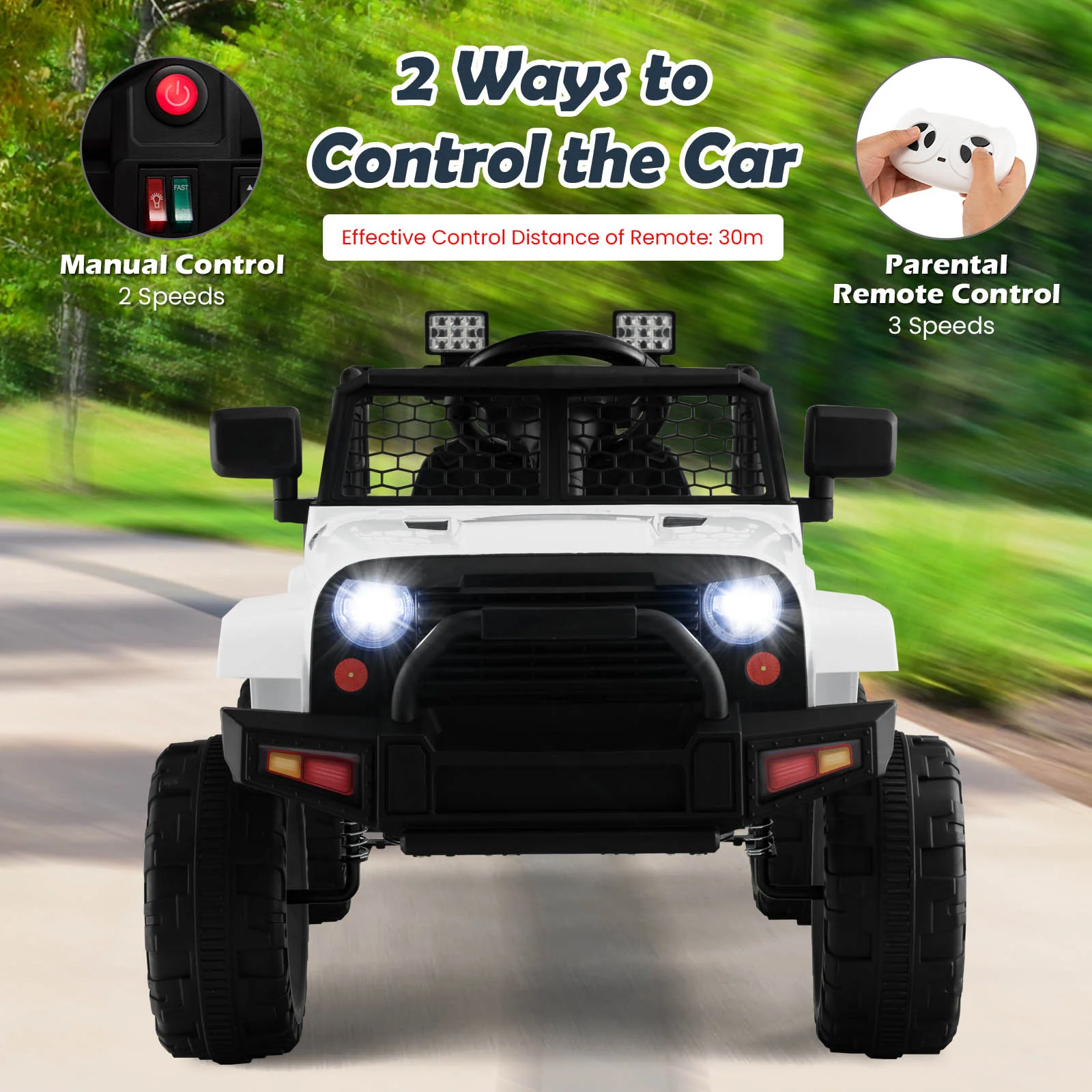 12V Kids Ride On Truck Car Electric Vehicle Remote w/ Music & Light - Image 10