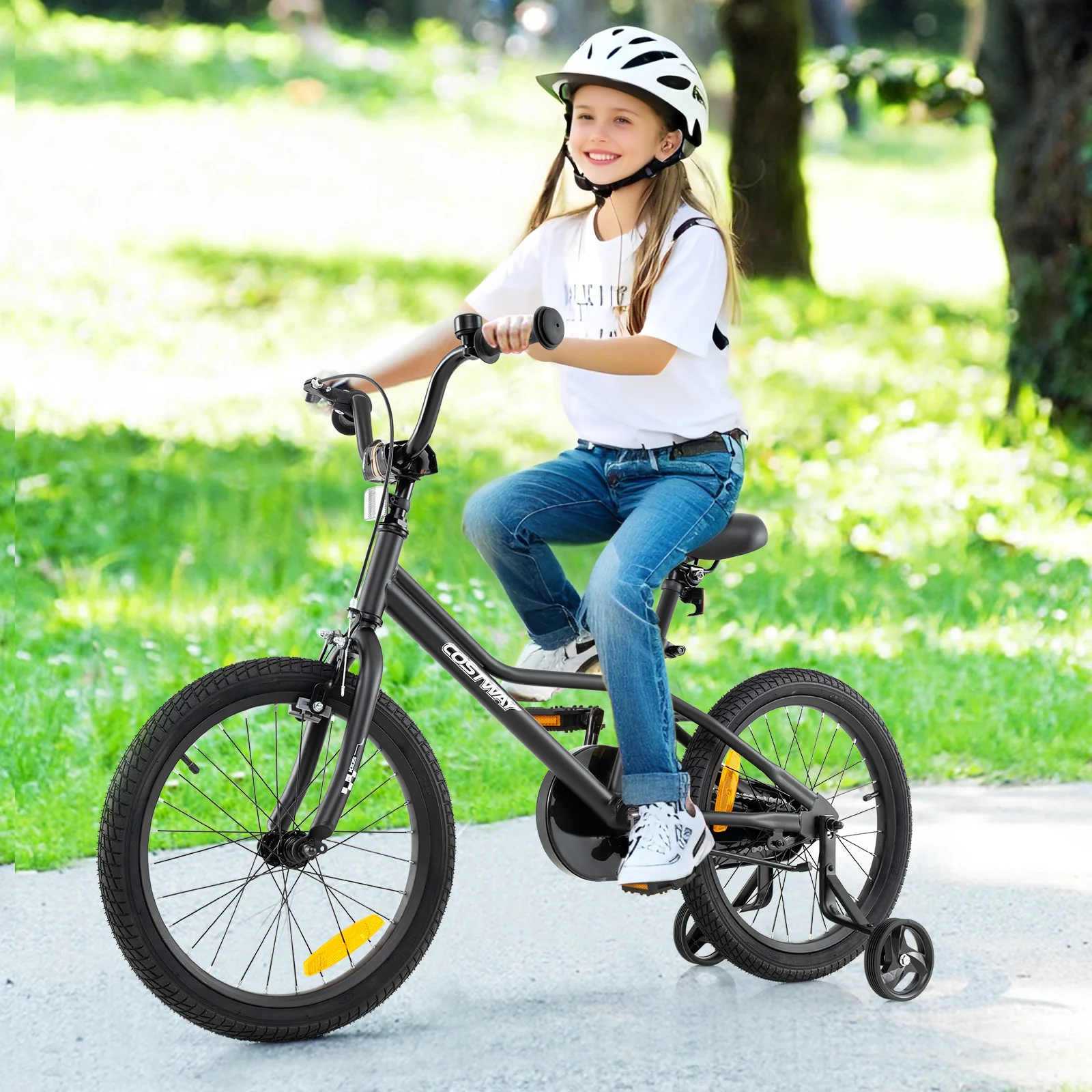 14/16/18-Inch Children Bicycle with Removable Training Wheels for 3-8 Years Old Boys and Girls - Image 2