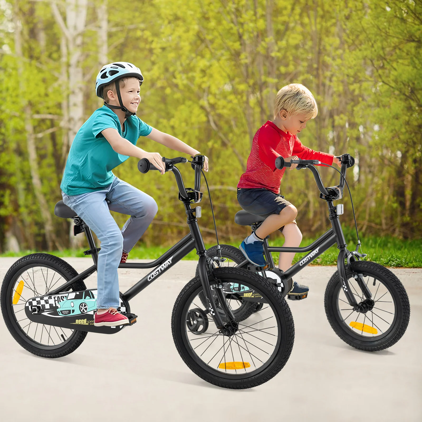 14/16/18-Inch Children Bicycle with Removable Training Wheels for 3-8 Years Old Boys and Girls - Image 3