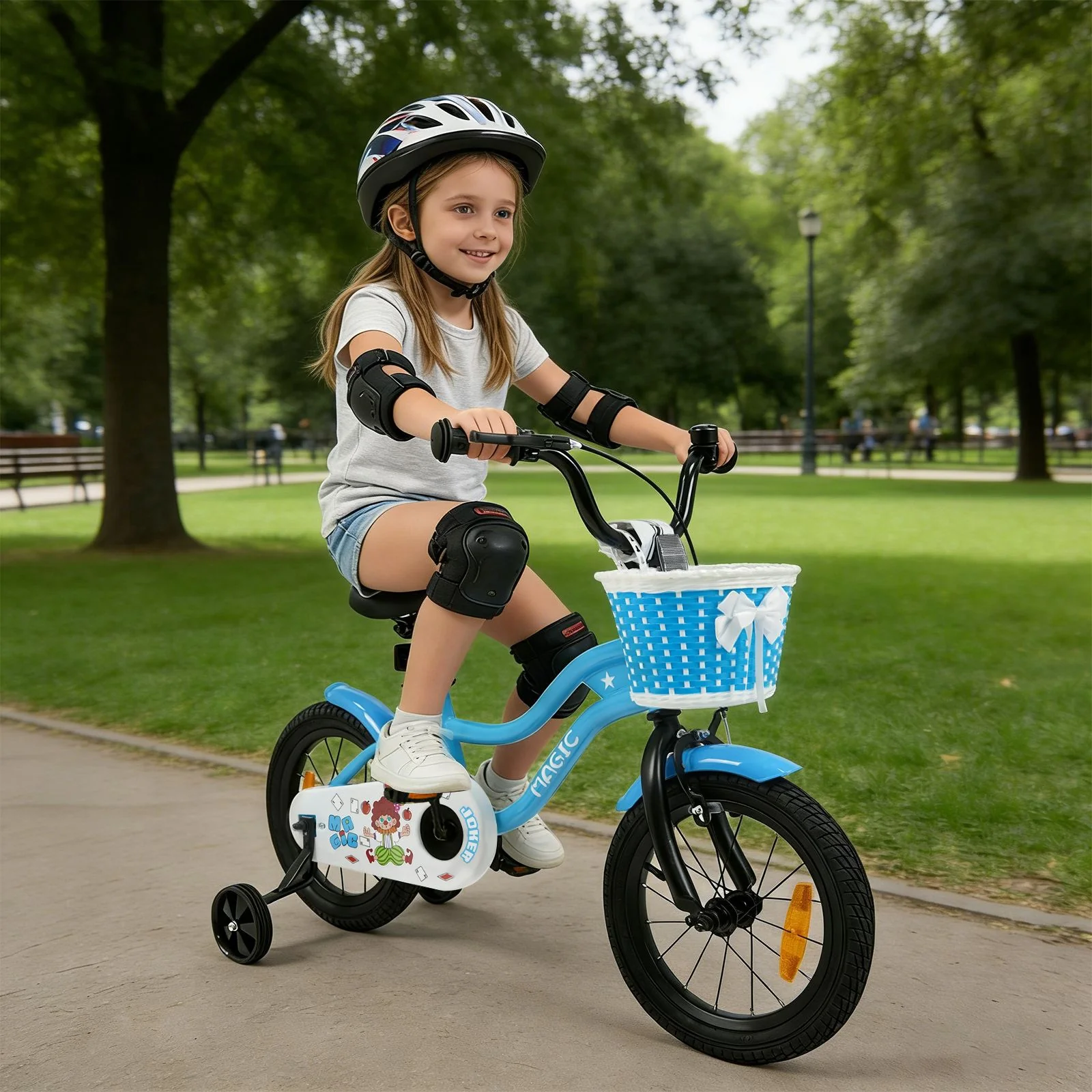 12/14/16/18 Inch Kids Bicycle with Training Wheels and Dual Brake System for Girls and Boys - Image 3