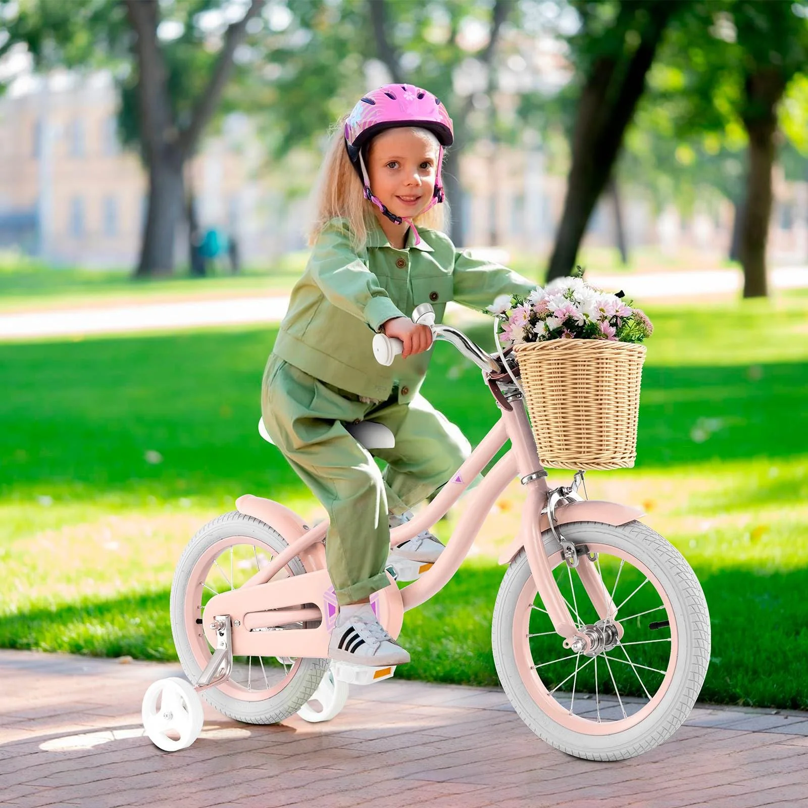 14”/16” Kid’s Bike with Training Wheels, Bicycle for 3-5/4-7 Years Old - Image 2