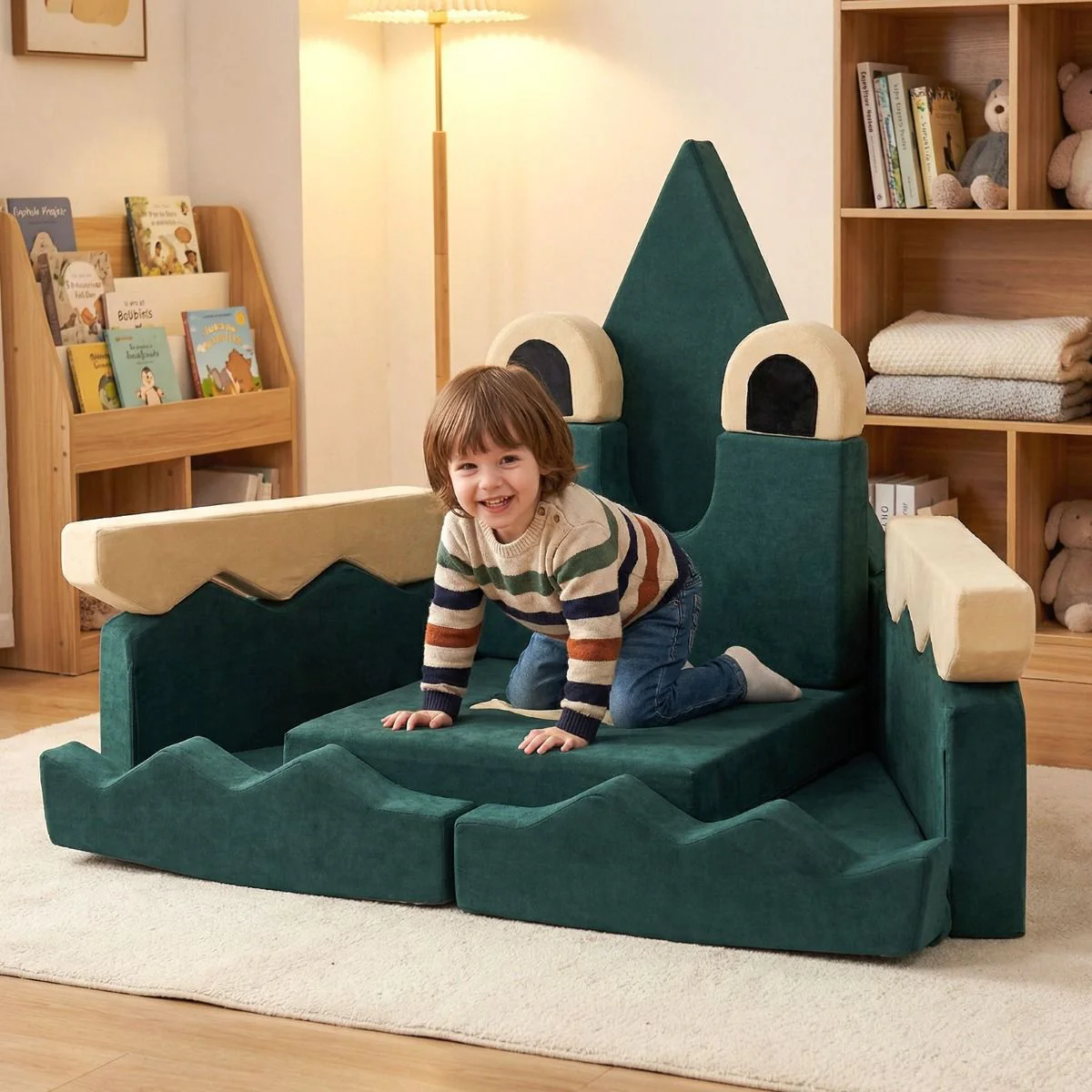 17 Pieces Crocodile Theme Toddler Foam Building Fort - Image 2