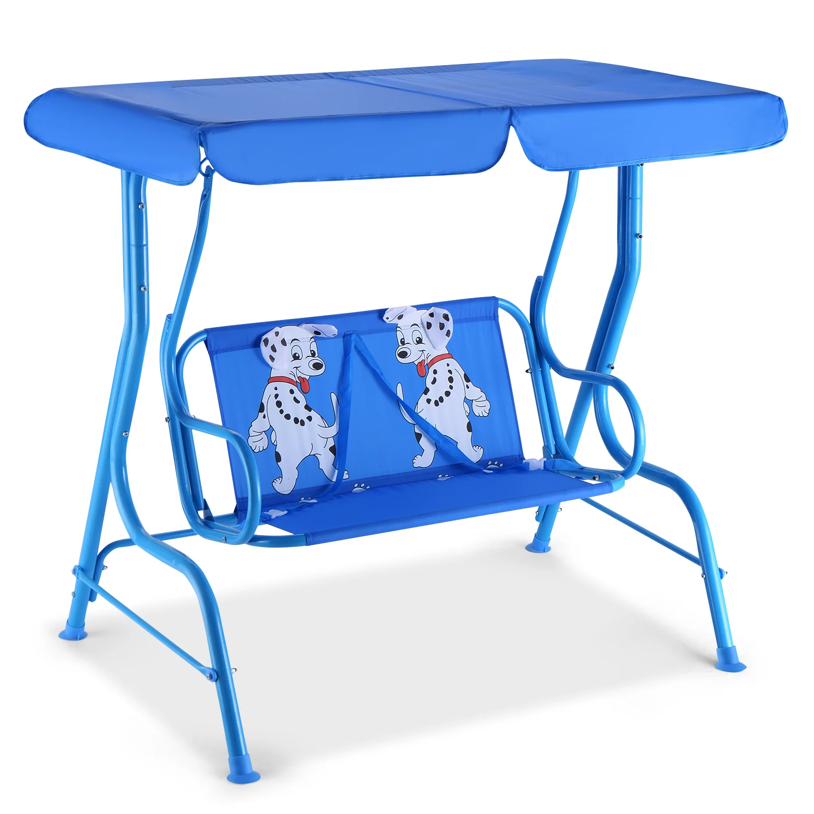 2-Seater Kids Porch Swing, Hanging Patio Swing Bench - Image 14