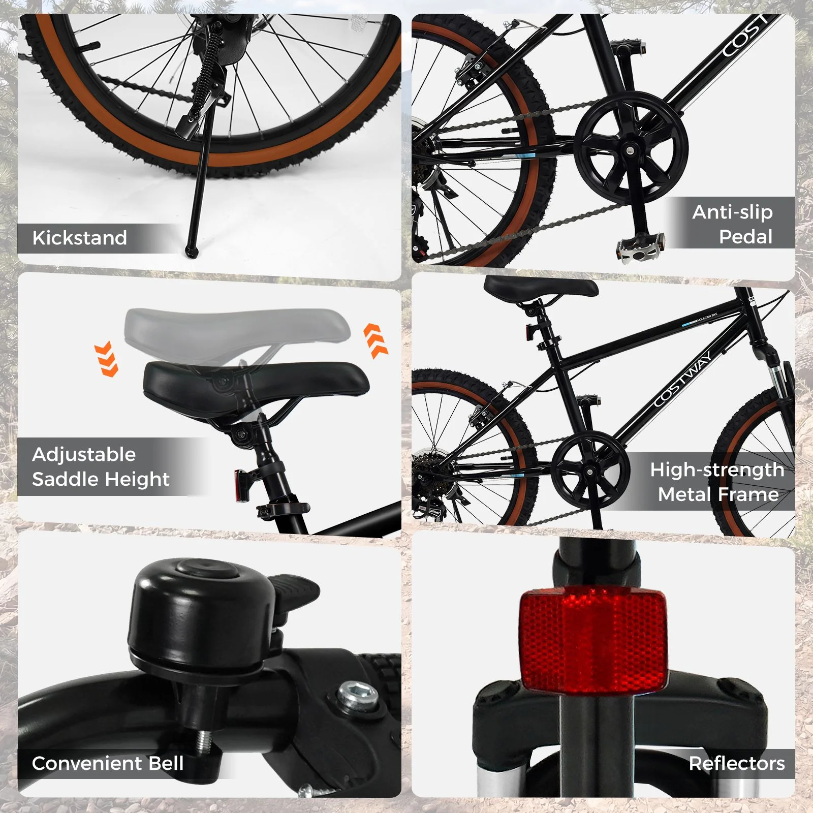 20/24 Inch Child Bicycle for Boys Girls Aged 8+ Years Old with Suspension Fork - Image 9