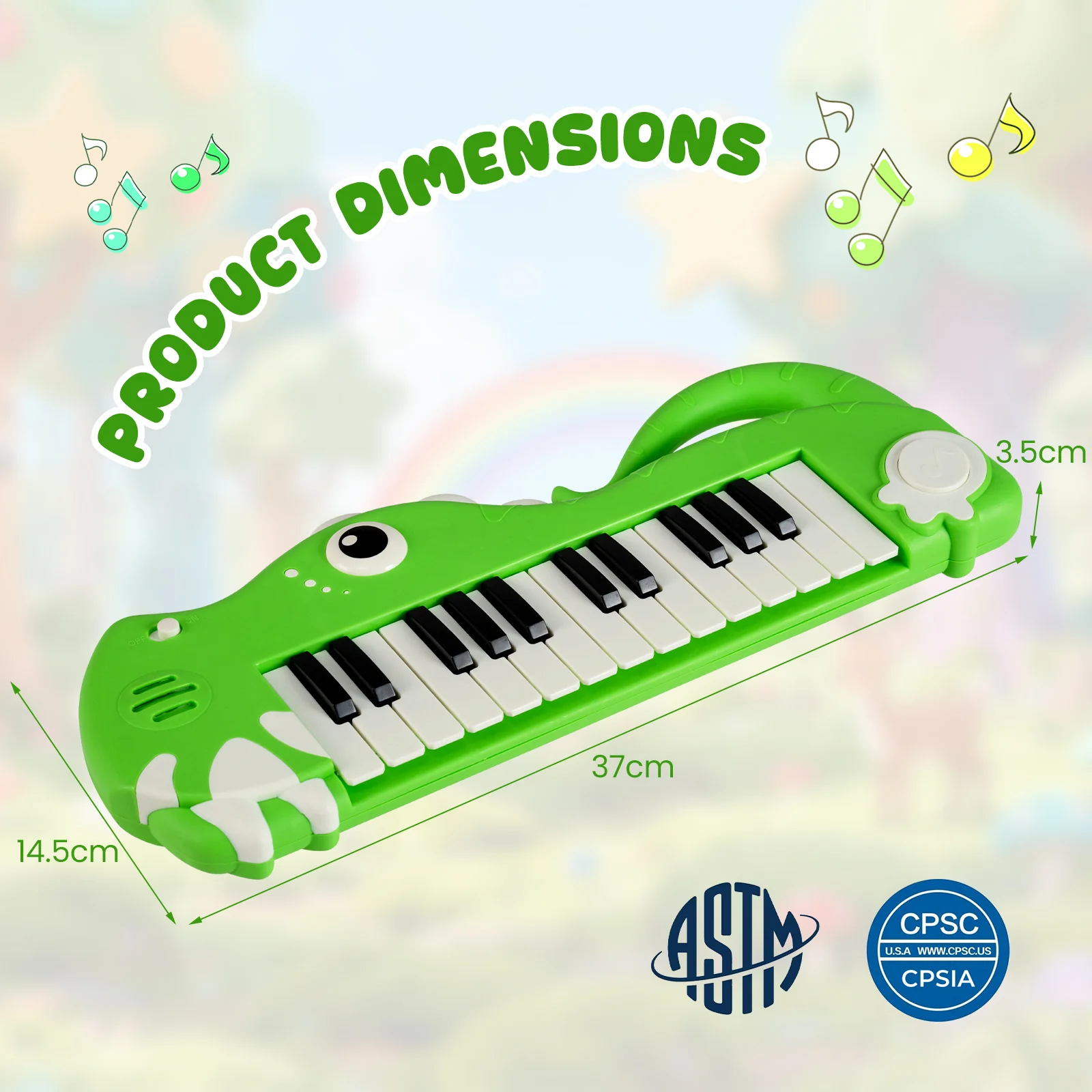 25-Key Kids Piano Keyboard Elephant Shape Toy Digital Piano - Image 9