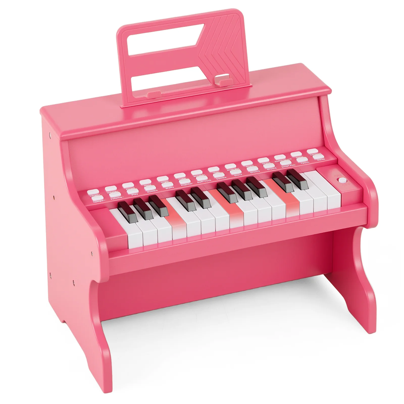 25 Keys Kids Piano Keyboard, Mini Digital Piano Toy with Adjustable Speed & Volume