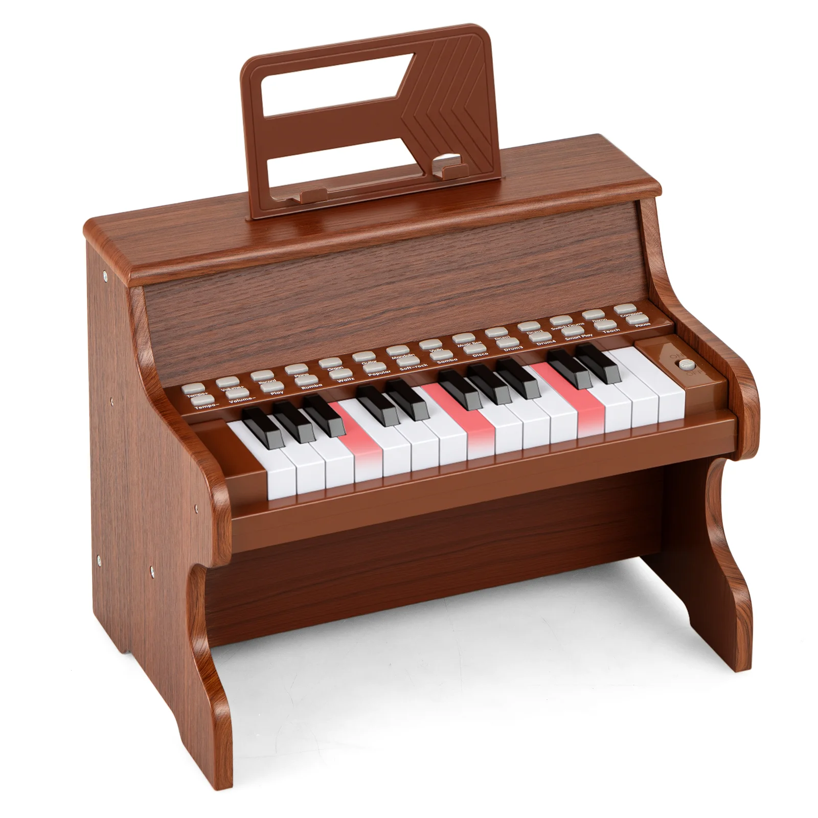 25 Keys Kids Piano Keyboard, Mini Digital Piano Toy with Adjustable Speed & Volume - Image 11