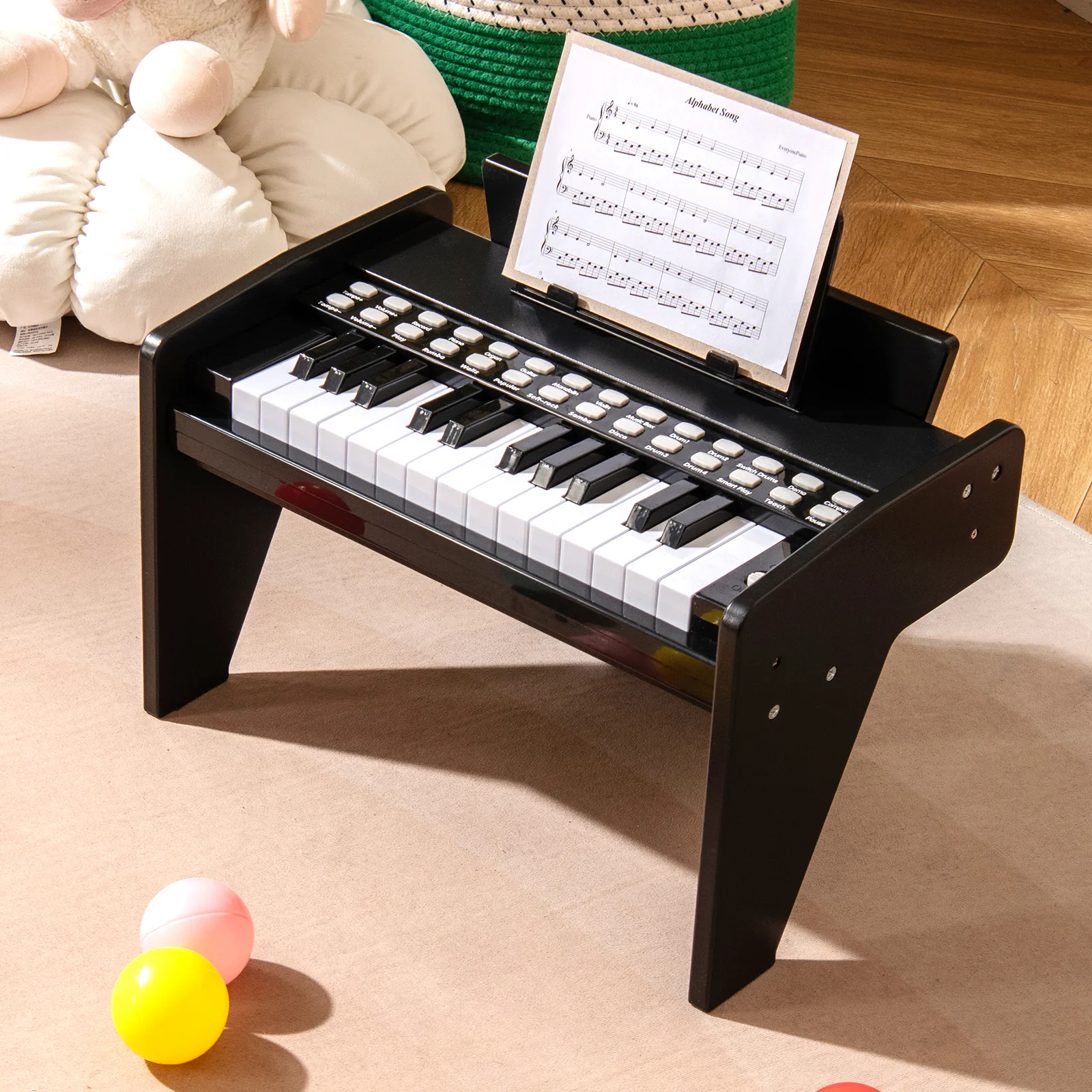 25 Keys Kids Piano Keyboard, Mini Digital Piano Toy with Adjustable Speed & Volume - Image 2