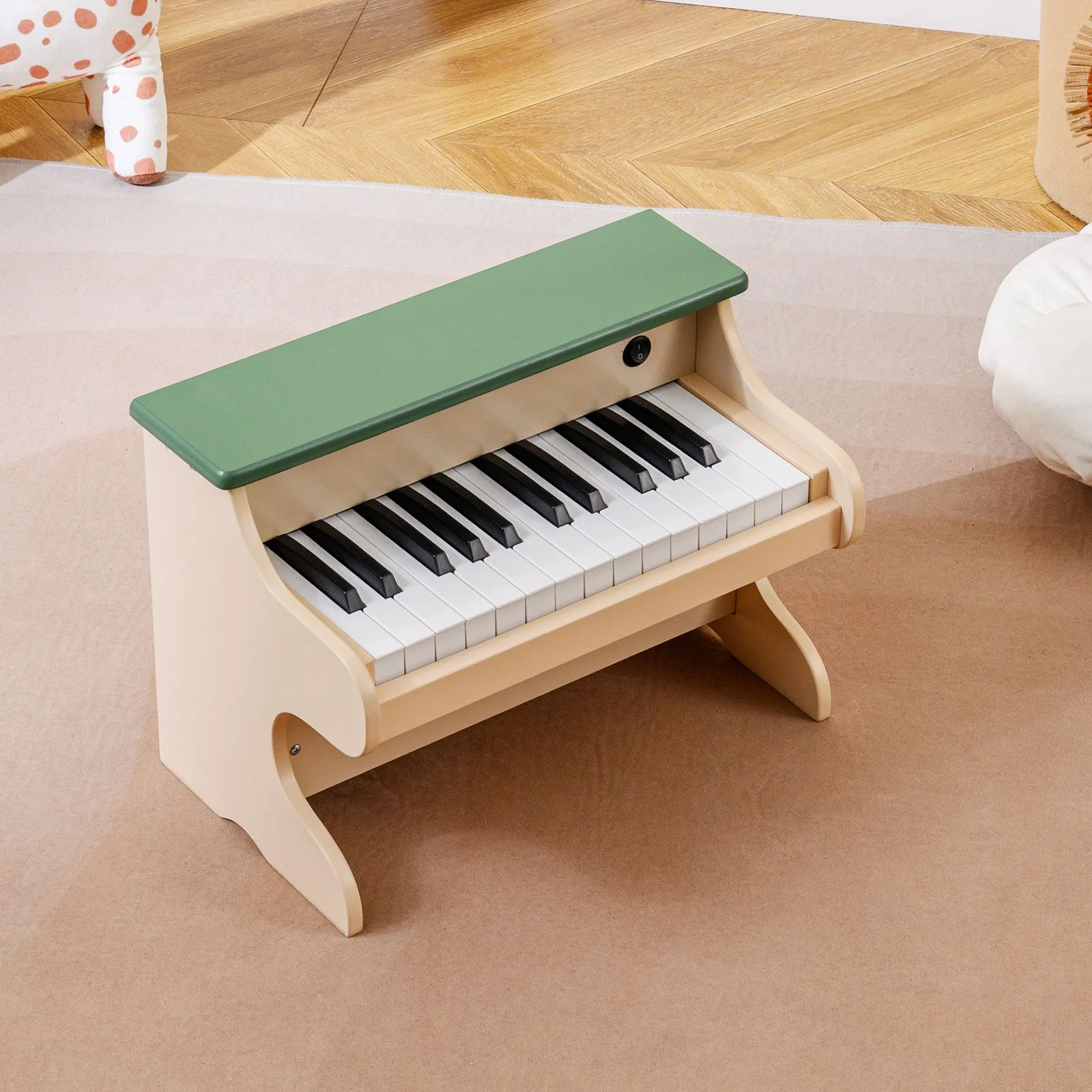25 Keys Wooden Digital Piano Toy with Removable Music Stand - Image 3