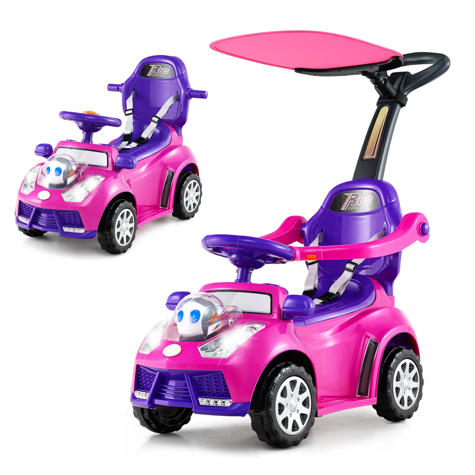 3 in 1 Push Car for Toddler, Stroller Sliding Walking Car for Boys & Girls - Image 11