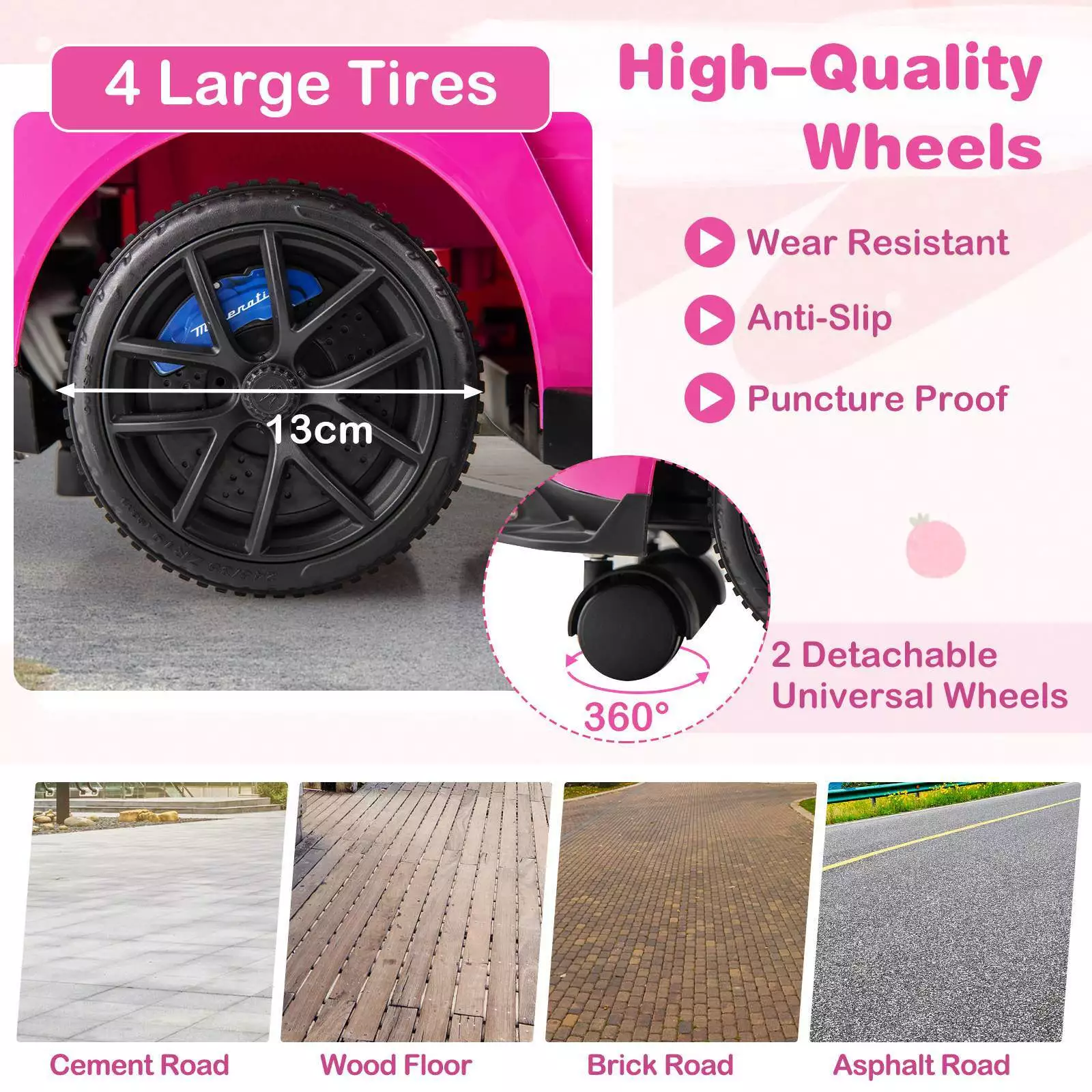 3 in 1 Ride on Push Car Maserati Licensed Foot to Floor Sliding Car 18-60 Months - Image 4