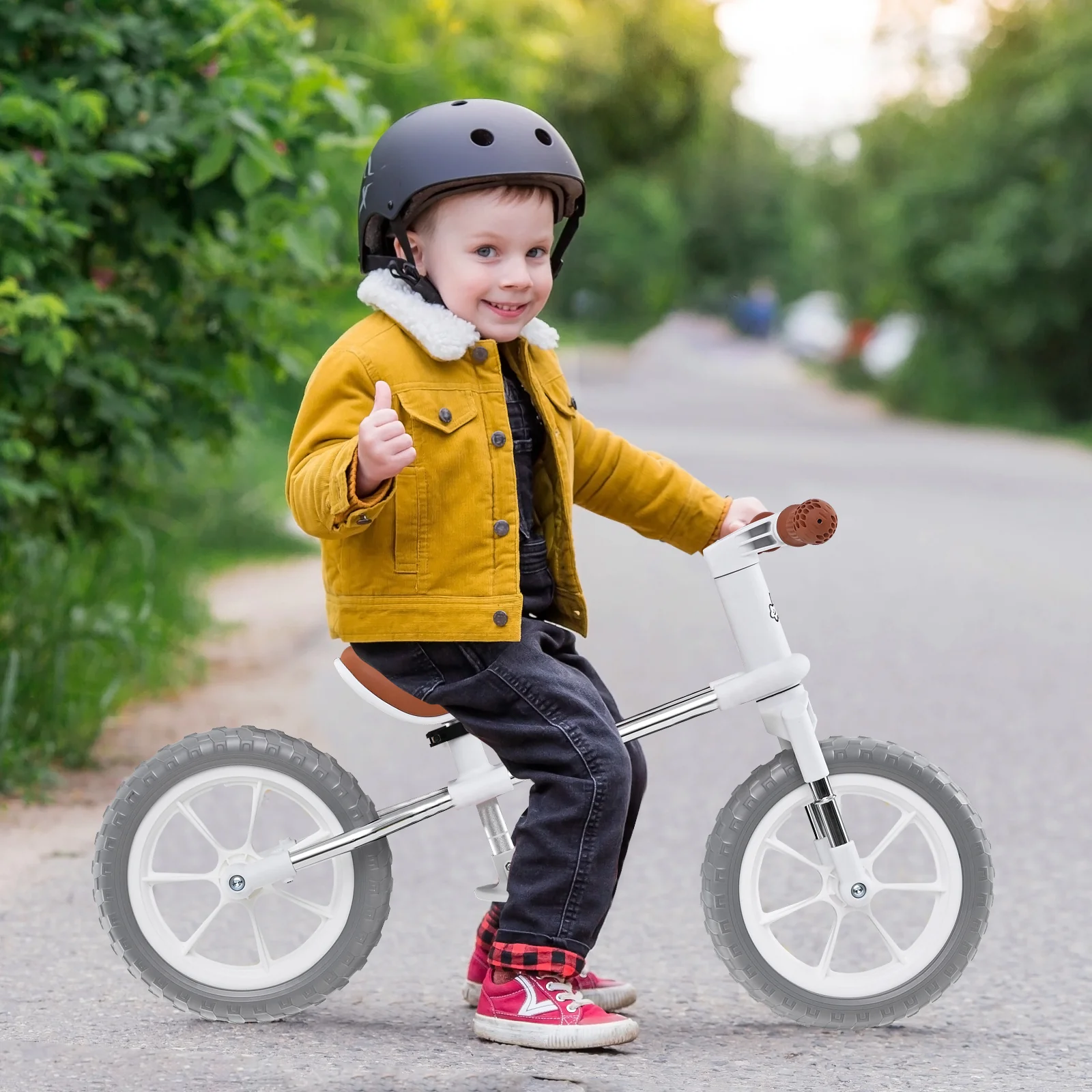 30 CM Balance Bike, 2 Wheels Children's Bicycle with Adjustable Seat - Image 2