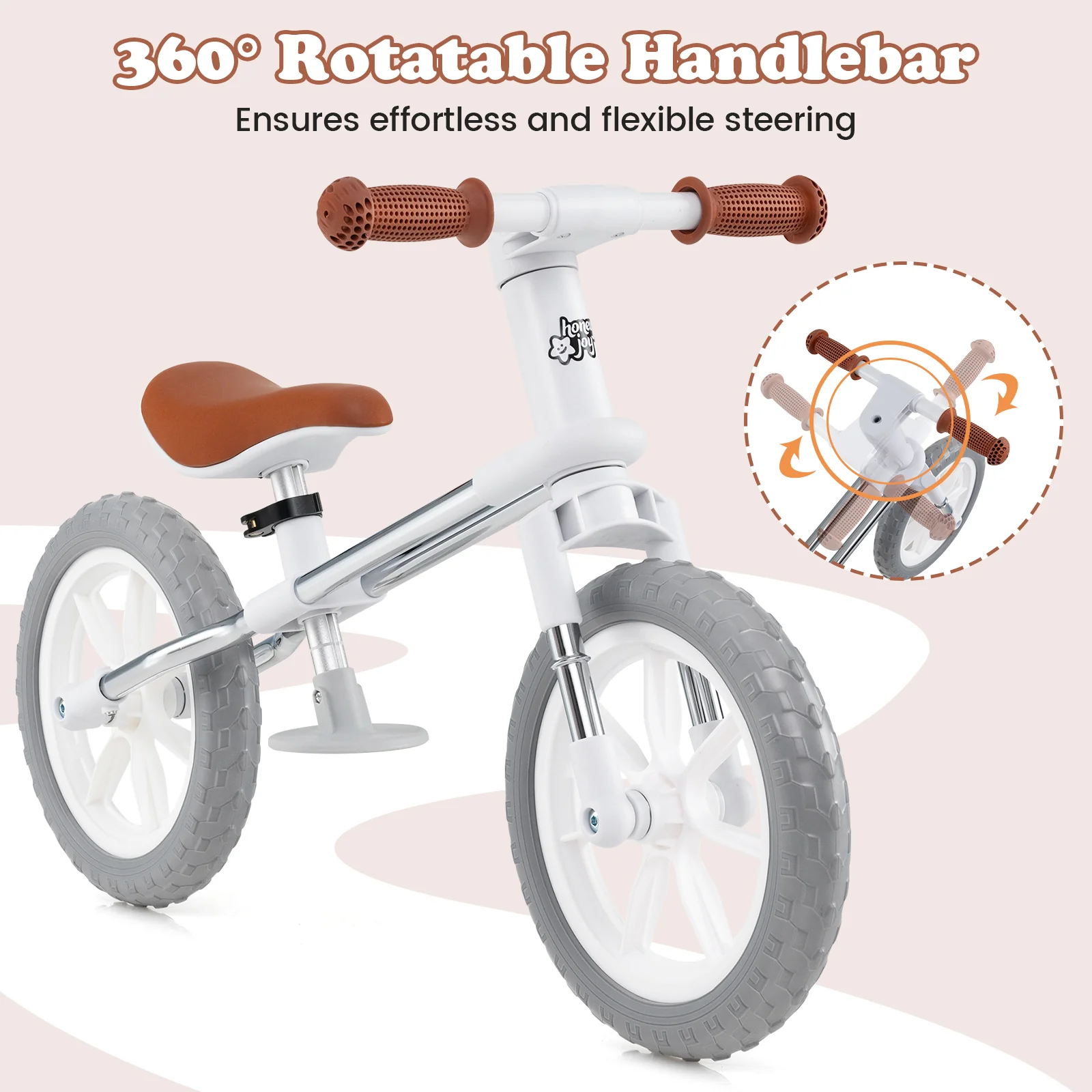 30 CM Balance Bike, 2 Wheels Children's Bicycle with Adjustable Seat - Image 4