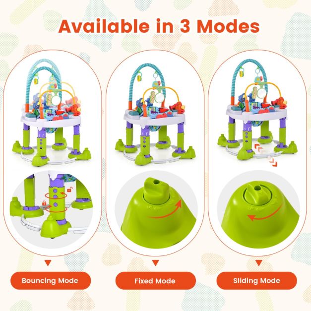 4-in-1 Baby Bouncer Activity Center with 3 Adjustable Heights - Image 4