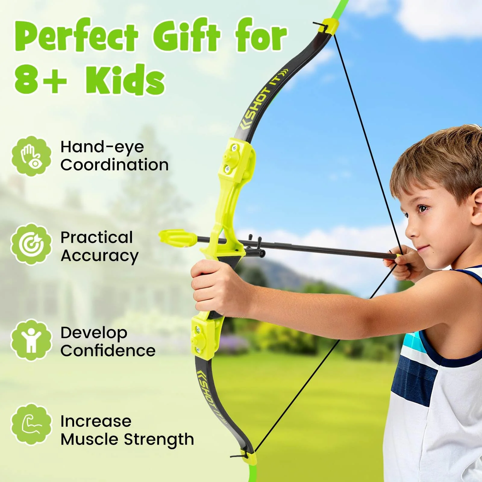 4 in 1 Throwing Target Set, Kids Throwing Game w/Bristle Target - Image 3