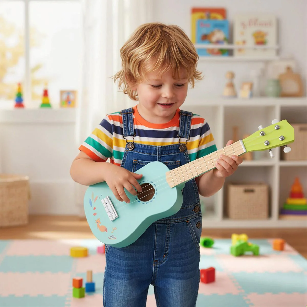 4 Strings Mini Ukulele with Basswood Body for 3+ Years Old - Image 2