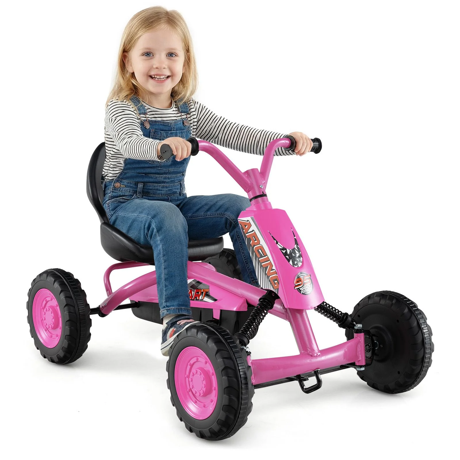 4 Wheel Toddler Ride On Pedal Car with Steering Handlebars - Image 10