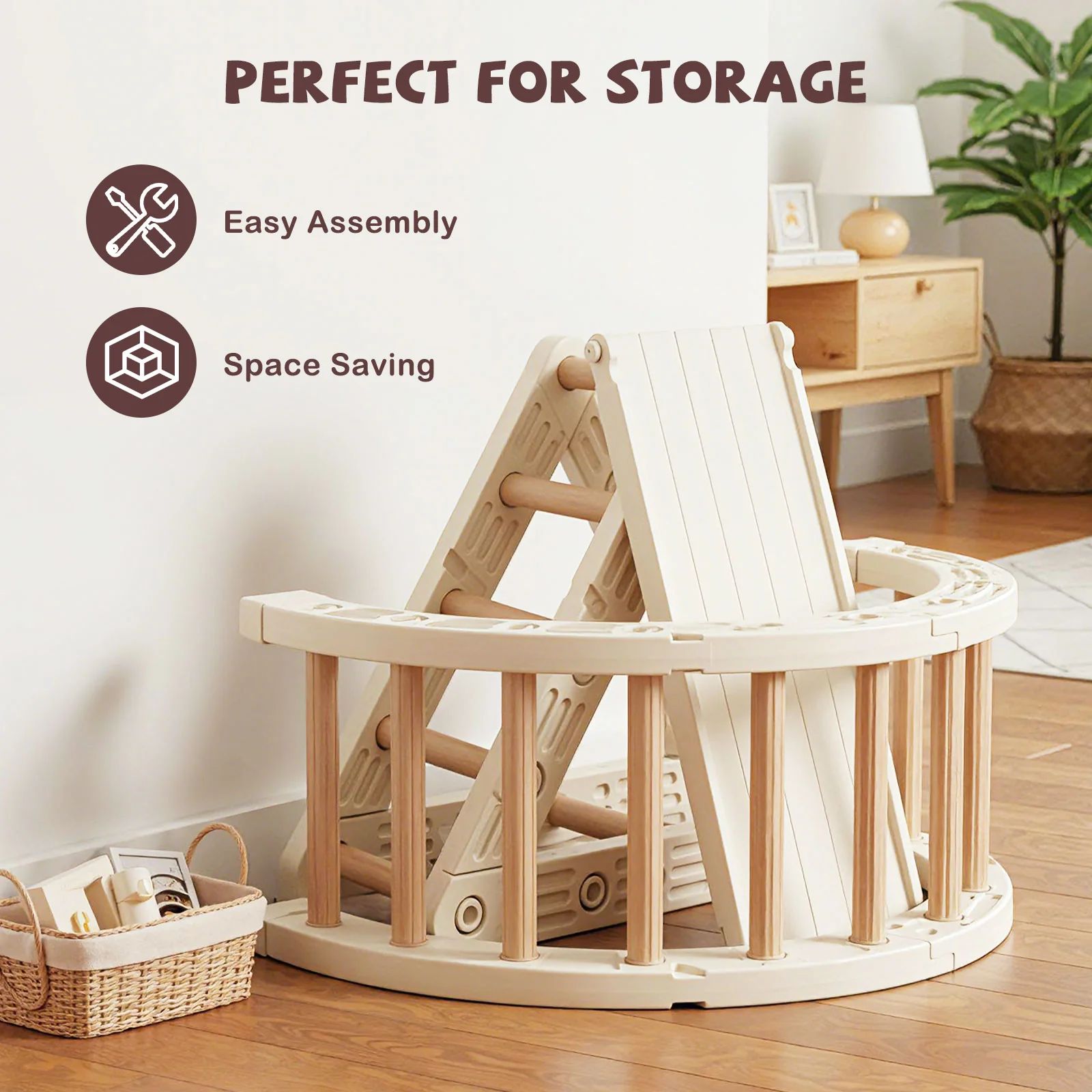 5-In-1 Montessori Climbing Toys with Double-Sided Ladder - Image 6