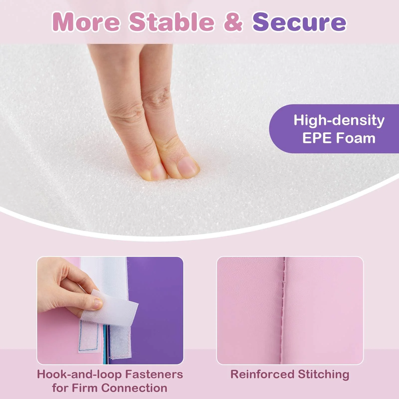 6 PCS Foam Climbing Blocks with Tunnel Stairs and Ramp for 12 Months+ - Image 9