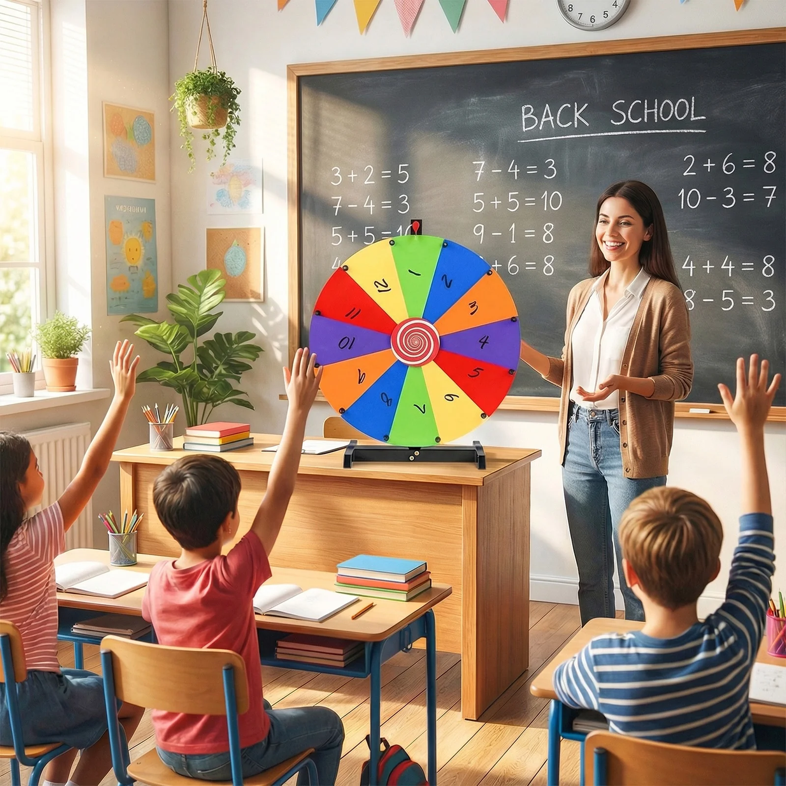 60cm Tabletop Prize Wheel Heavy Duty Spinning Wheel with Stand - Image 2