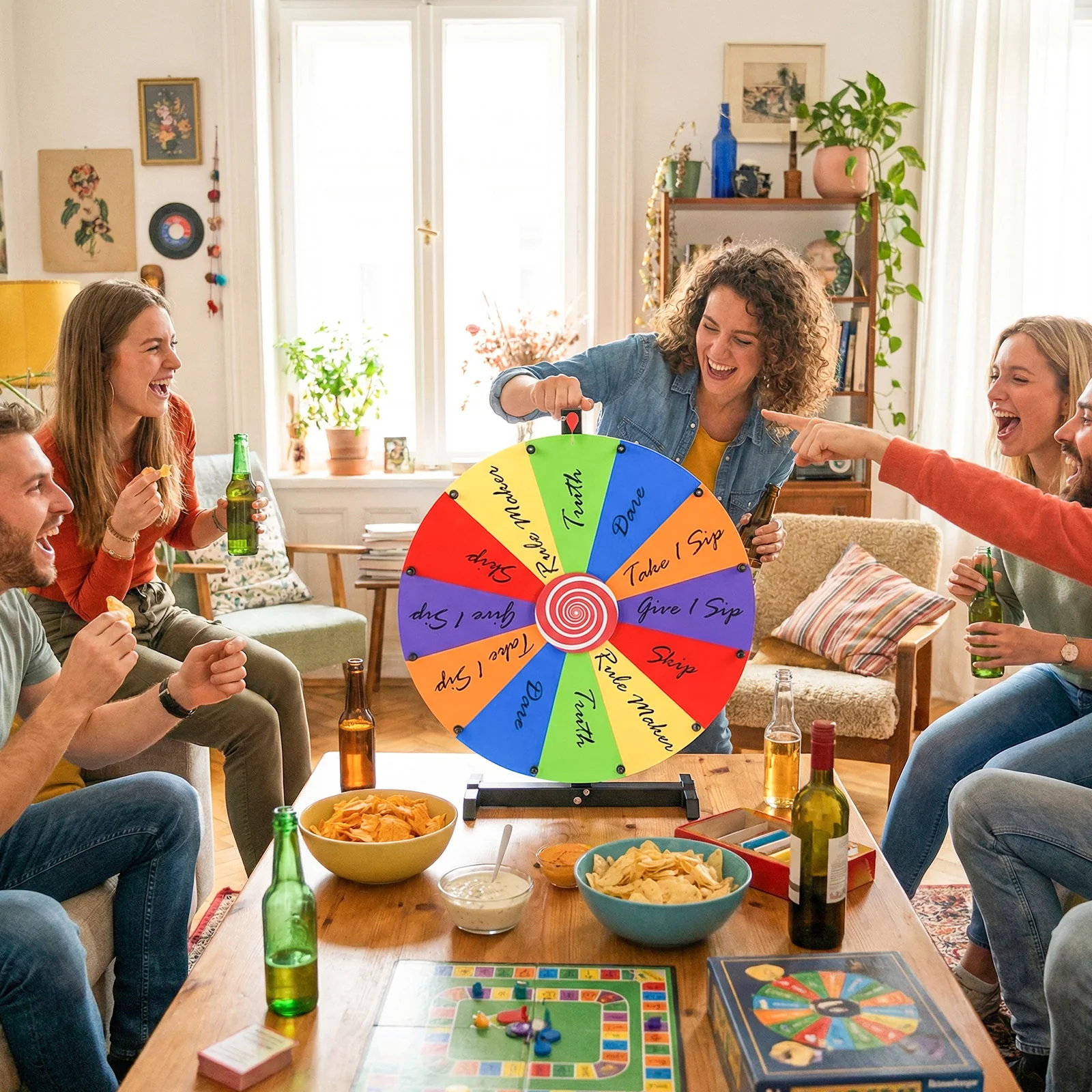 60cm Tabletop Prize Wheel Heavy Duty Spinning Wheel with Stand - Image 8