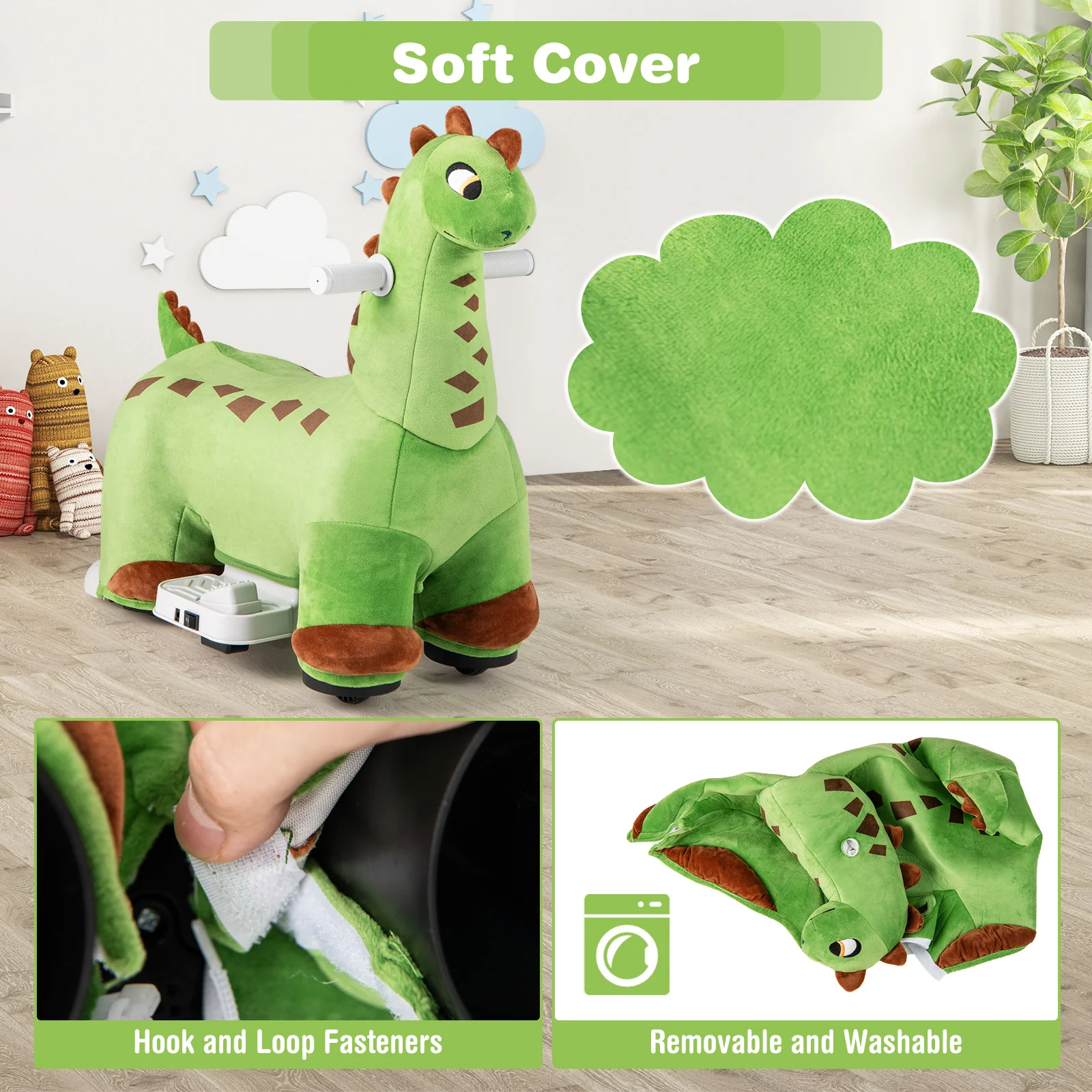 6V Dinosaur Ride on Toy for Kids - Image 5