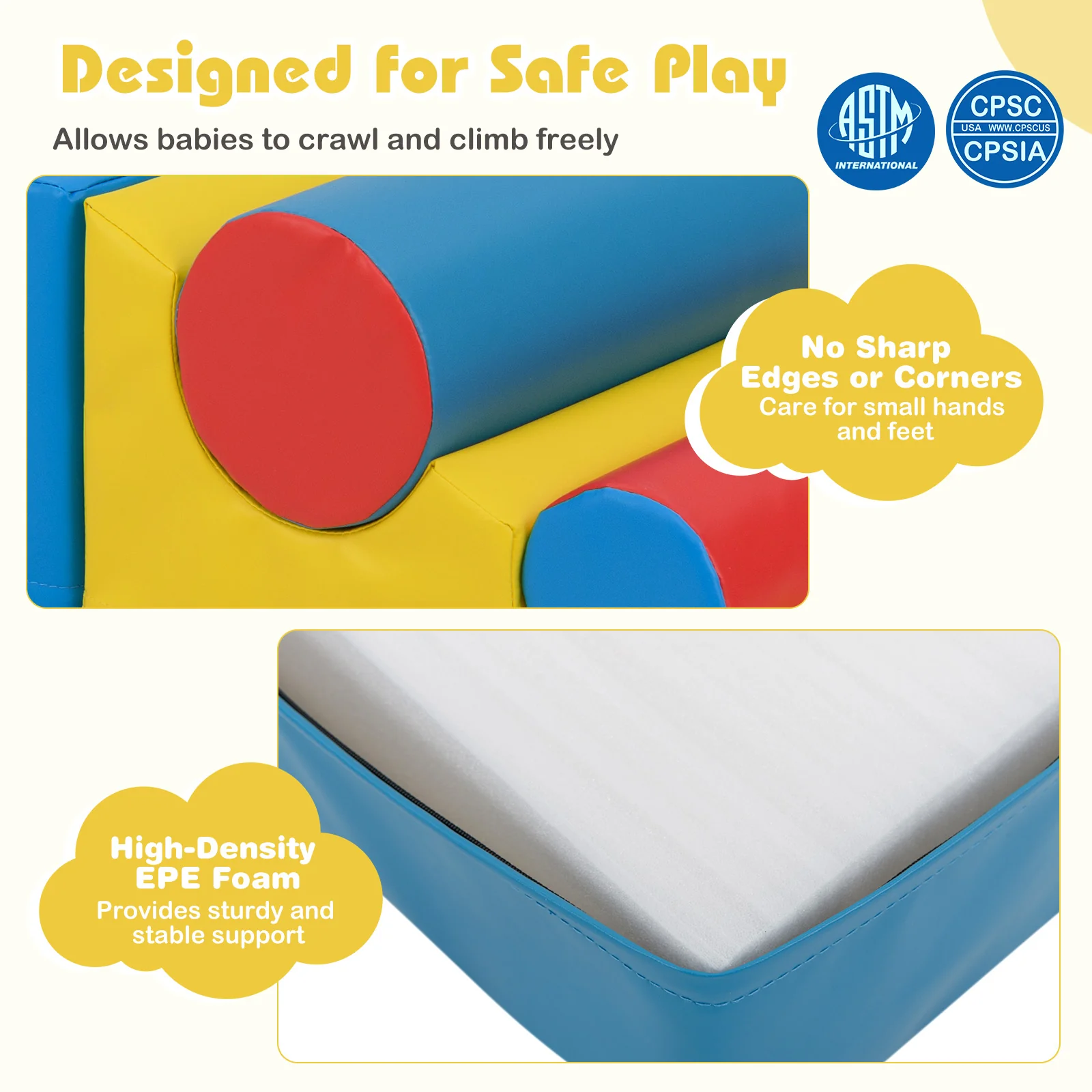 7 Pcs Foam Building Blocks Set for Kids, Creative Learning Toy Set for Toddlers - Image 10