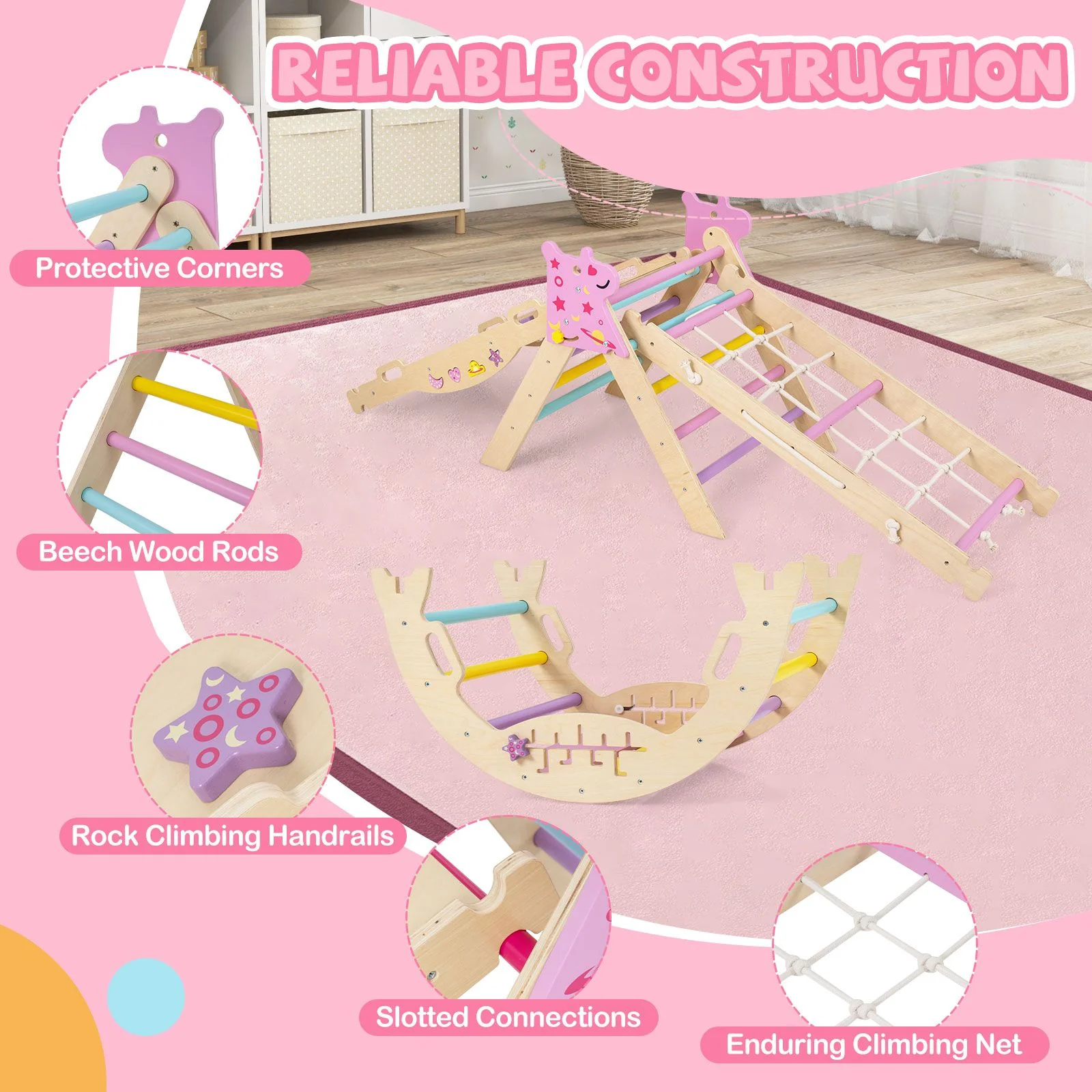9-in-1 Foldable Baby Climbing Toys with Climbing Rope Ladder - Image 7