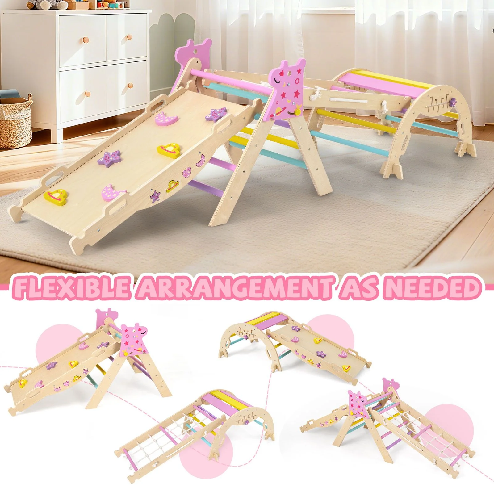 9-in-1 Foldable Baby Climbing Toys with Climbing Rope Ladder - Image 9