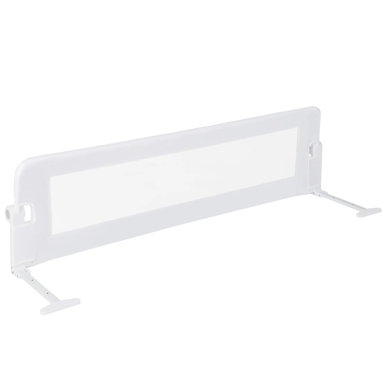 BABY JOY 152 x 42 cm Swing Down Baby Bed Guard Rail w/Adjustable Safety Strap