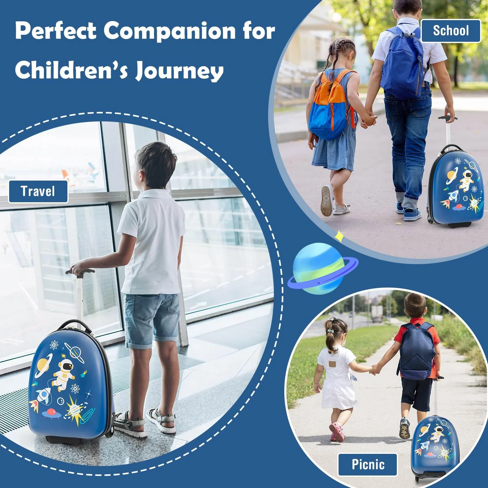 BABY JOY 16" Kids Carry-On Luggage - Image 6