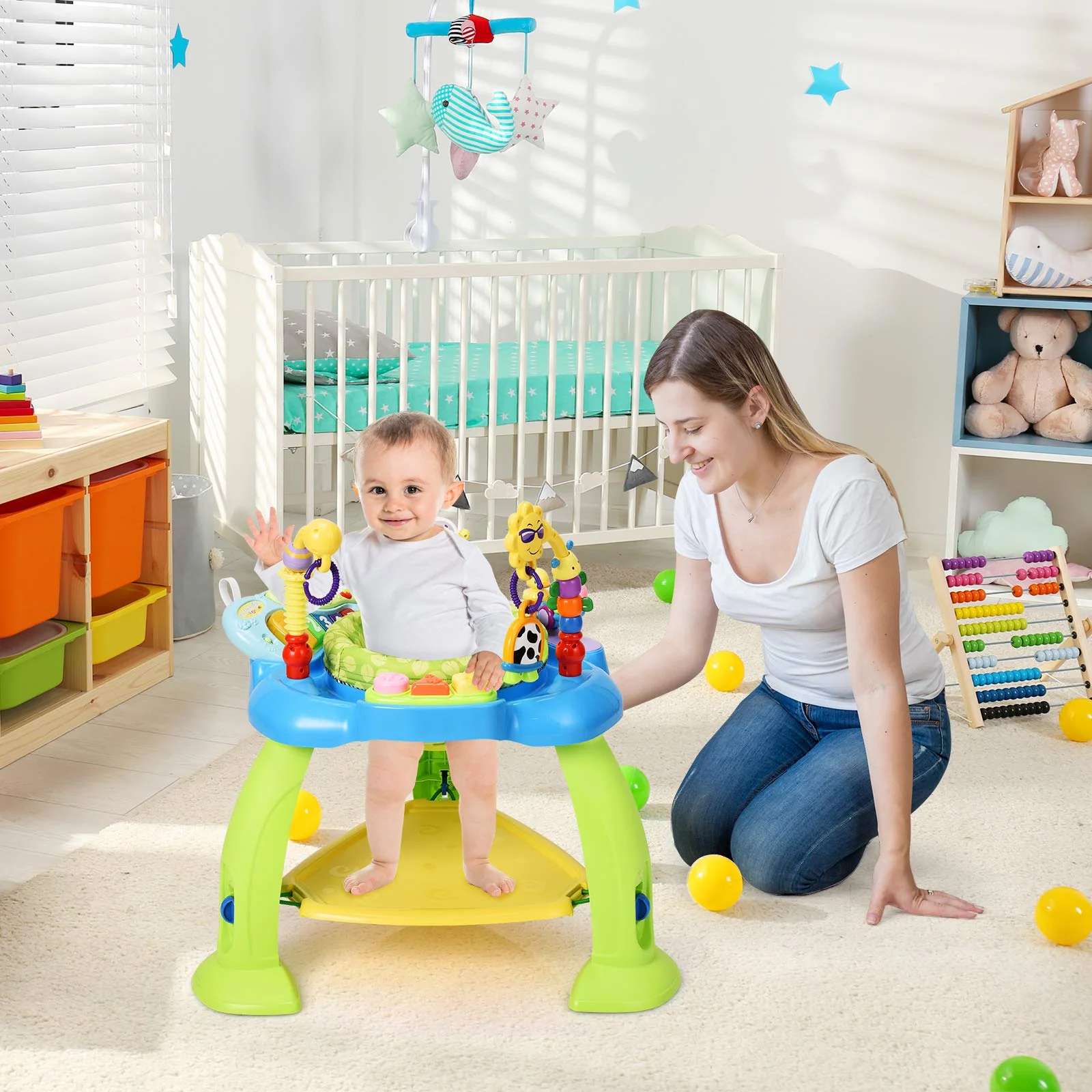 BABY JOY 2-in 1 Infant Activity Center - Image 3