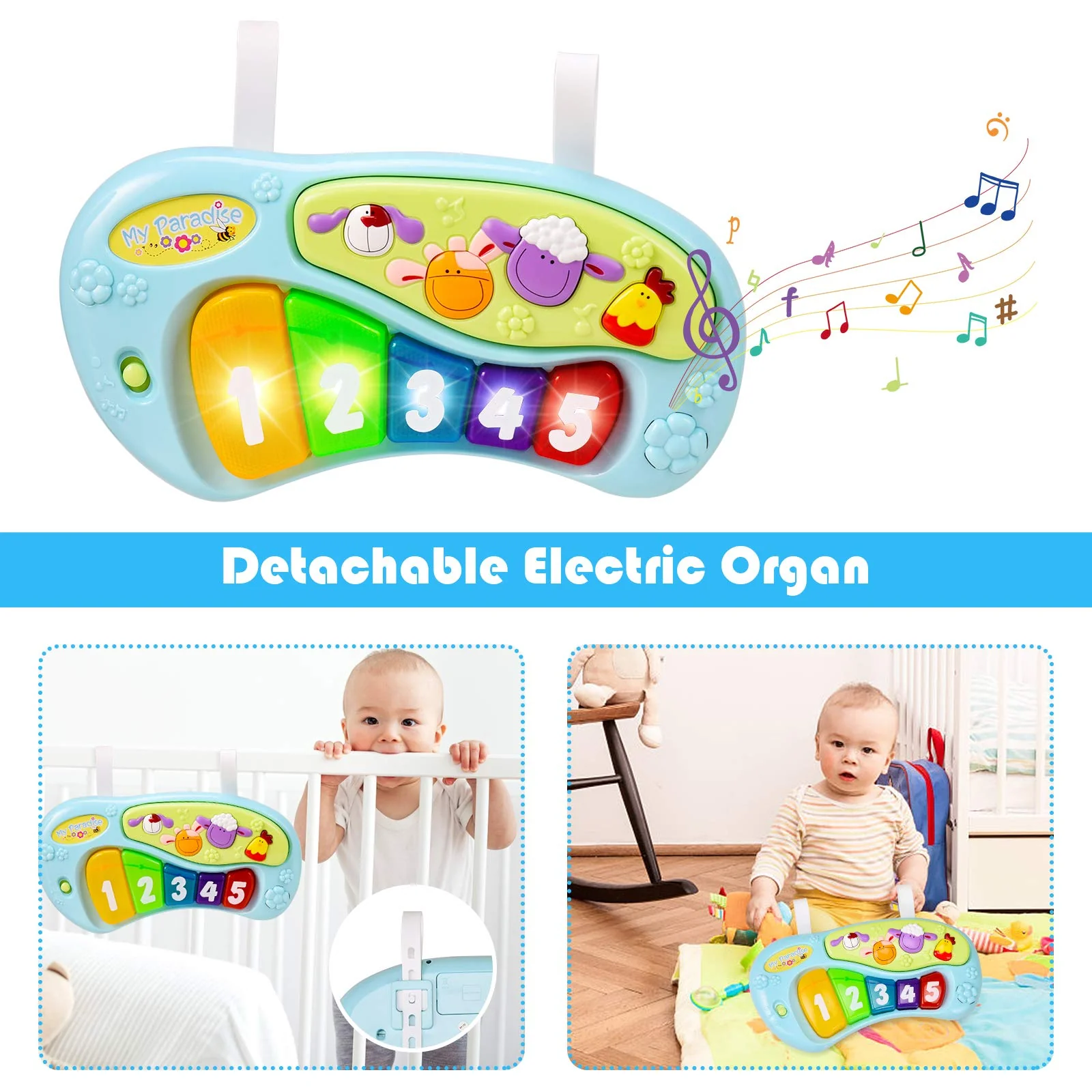 BABY JOY 2-in 1 Infant Activity Center - Image 5