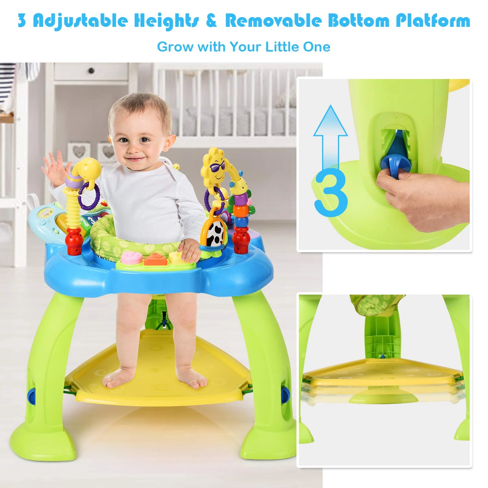BABY JOY 2-in 1 Infant Activity Center - Image 6