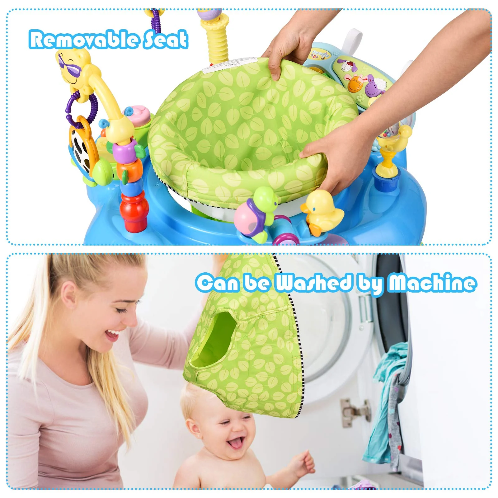 BABY JOY 2-in 1 Infant Activity Center - Image 8