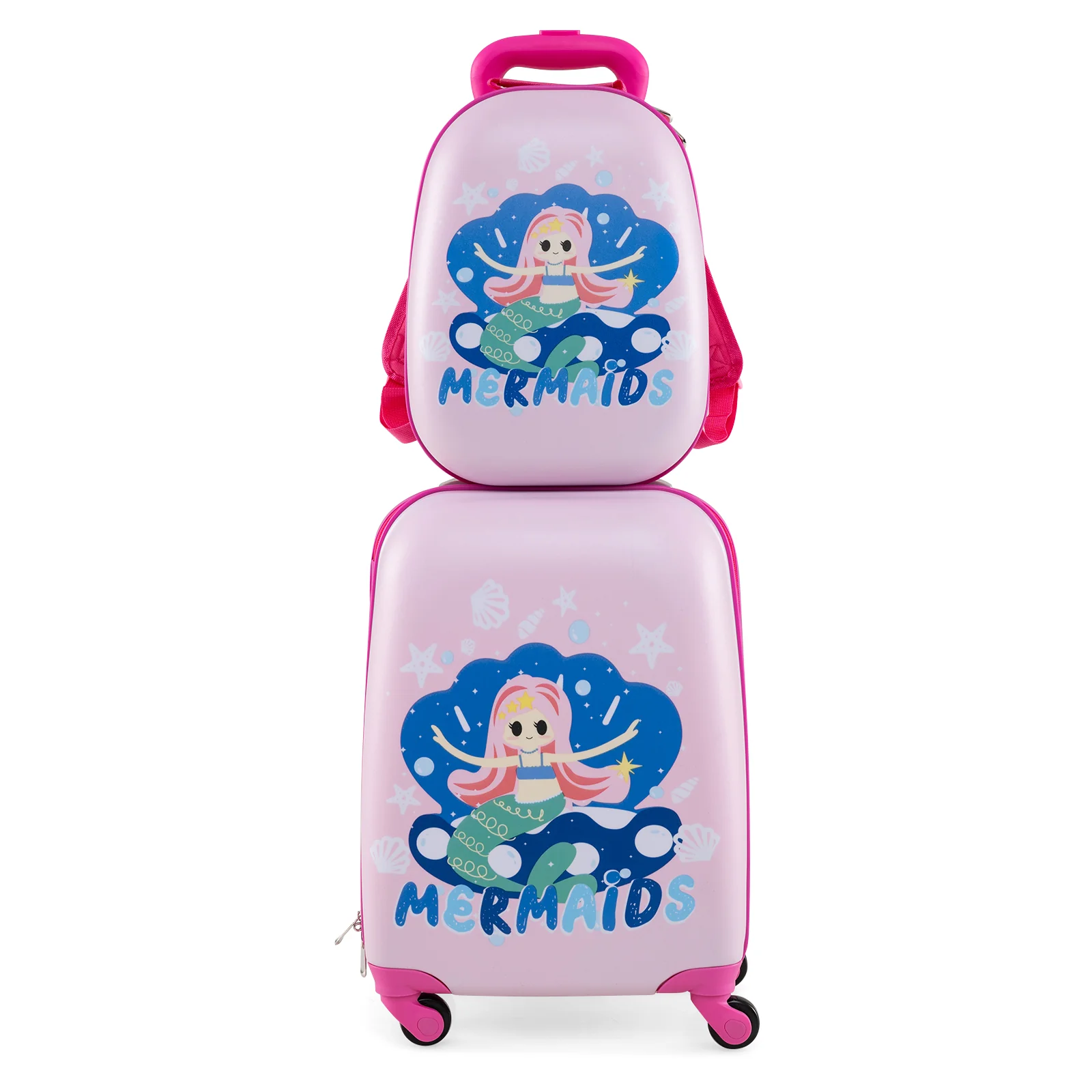 BABY JOY 2 PCS Kids Luggage Set, 13" & 16" Kids Carry On Suitcase Set - Image 15