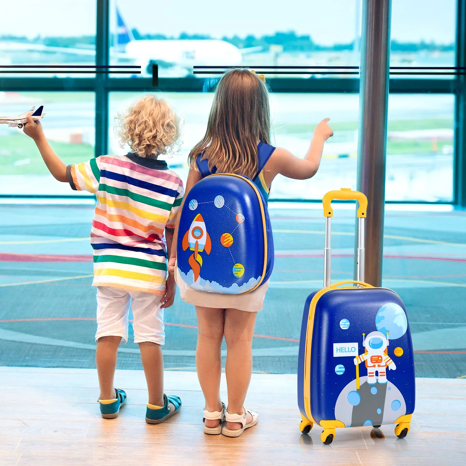 BABY JOY 2 PCS Kids Luggage Set - Image 3