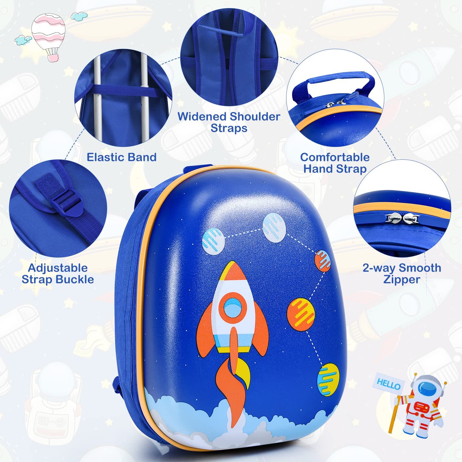 BABY JOY 2 PCS Kids Luggage Set - Image 7