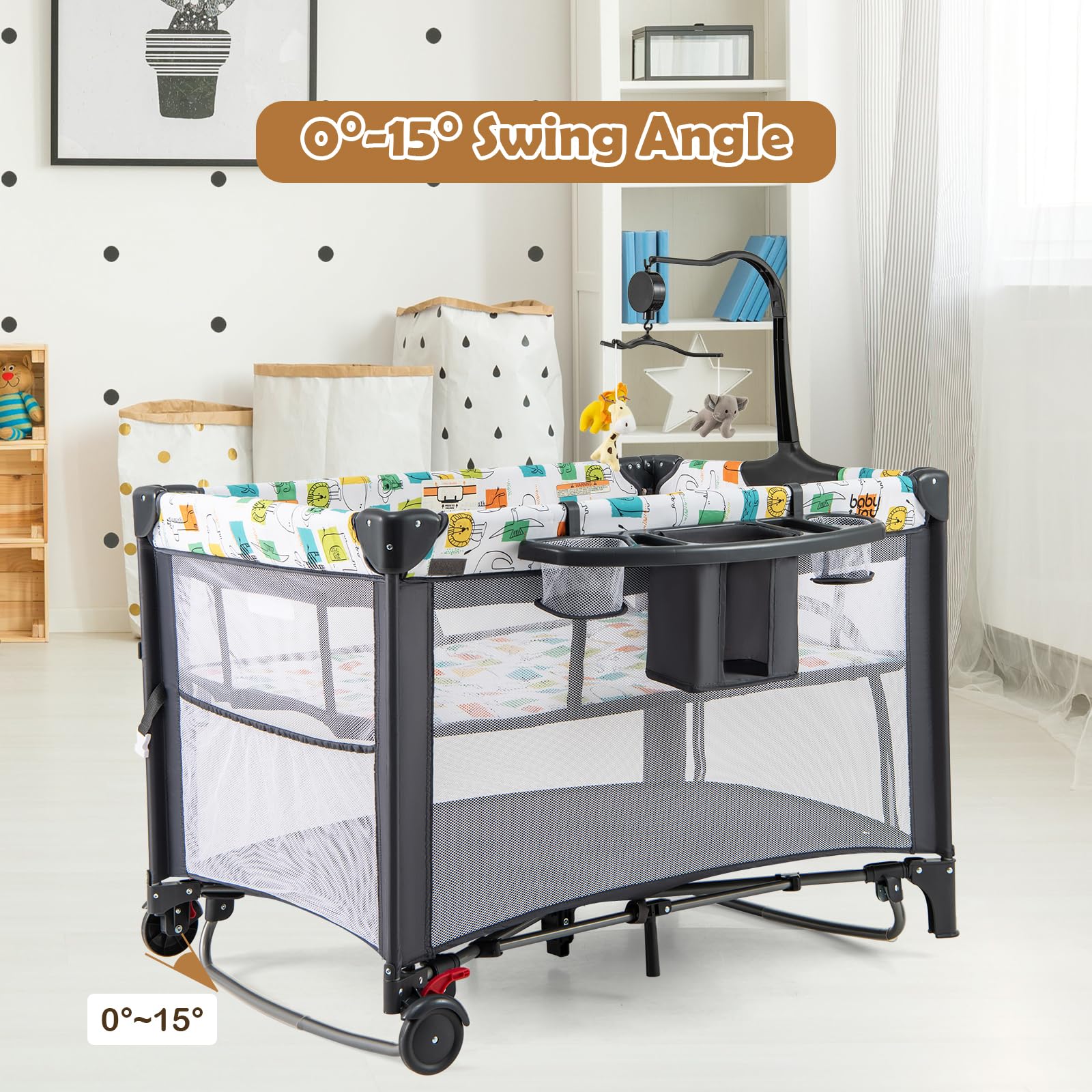BABY JOY 5-in-1 Baby Bassinet - Image 4