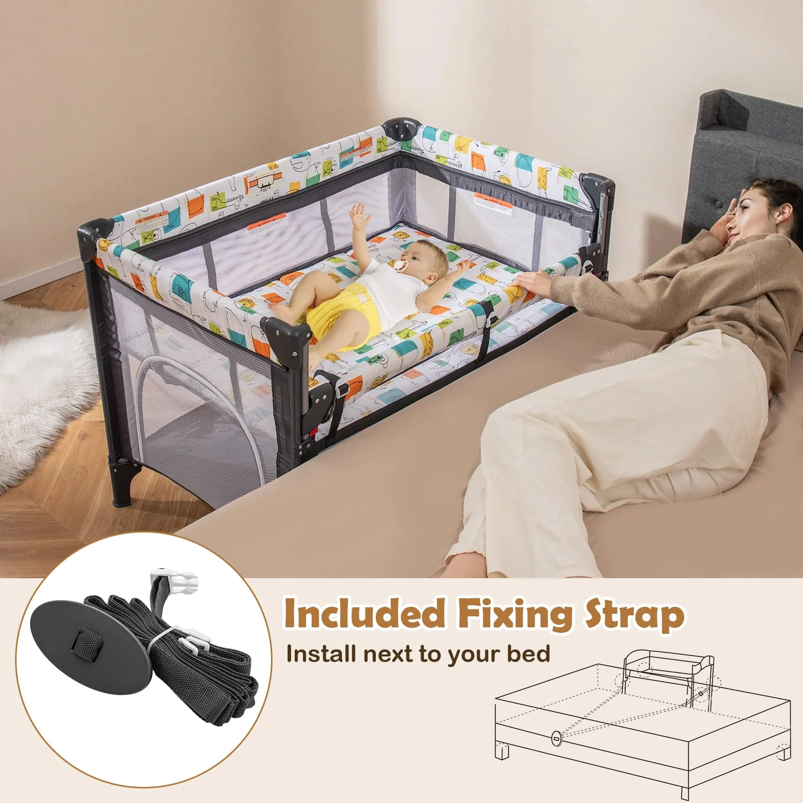 BABY JOY 5-in-1 Baby Bassinet - Image 6