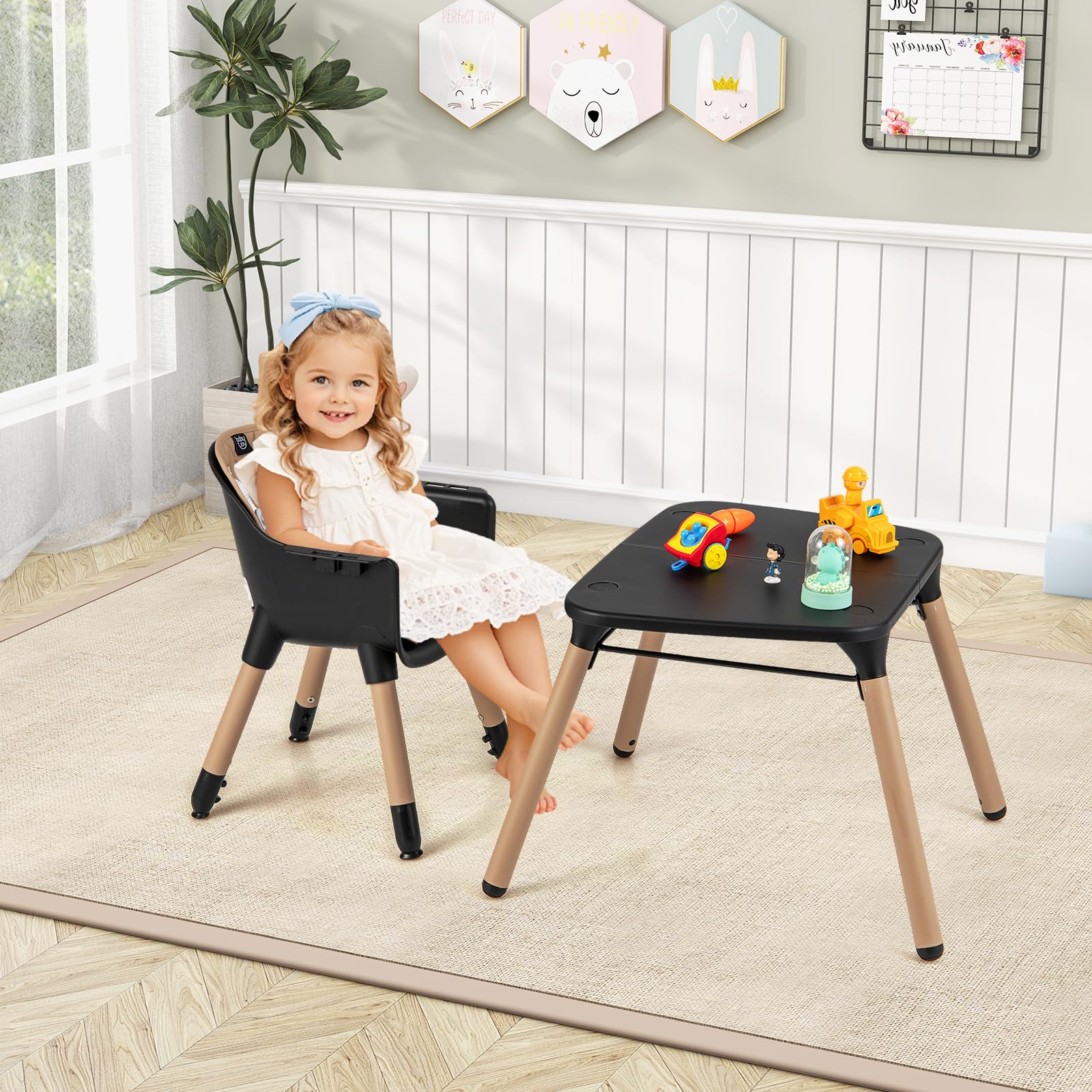 BABY JOY 5 in 1 Convertible Baby High Chair - Image 9