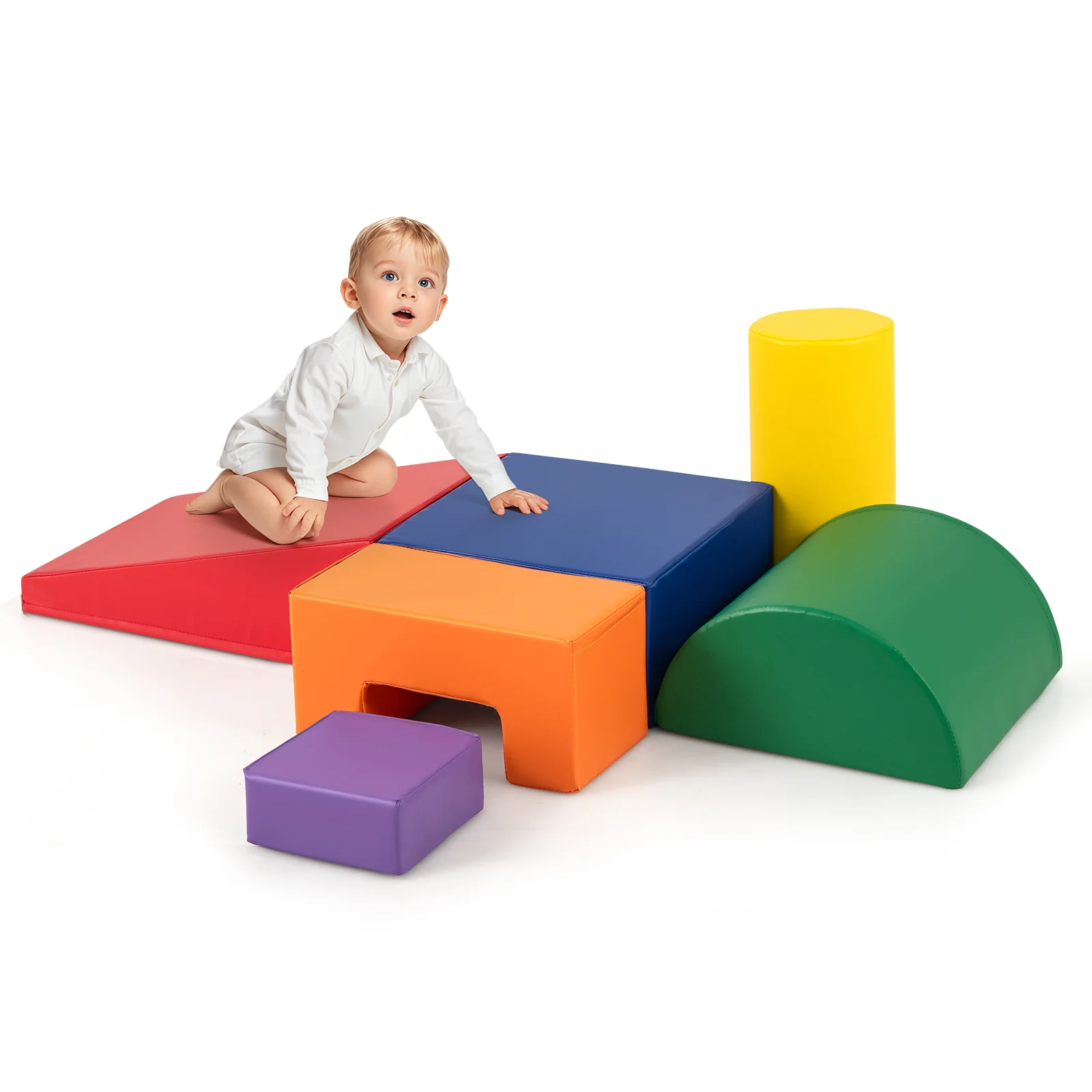 BABY JOY 6PCS Kids Crawl & Climb Foam Play Set - Image 14
