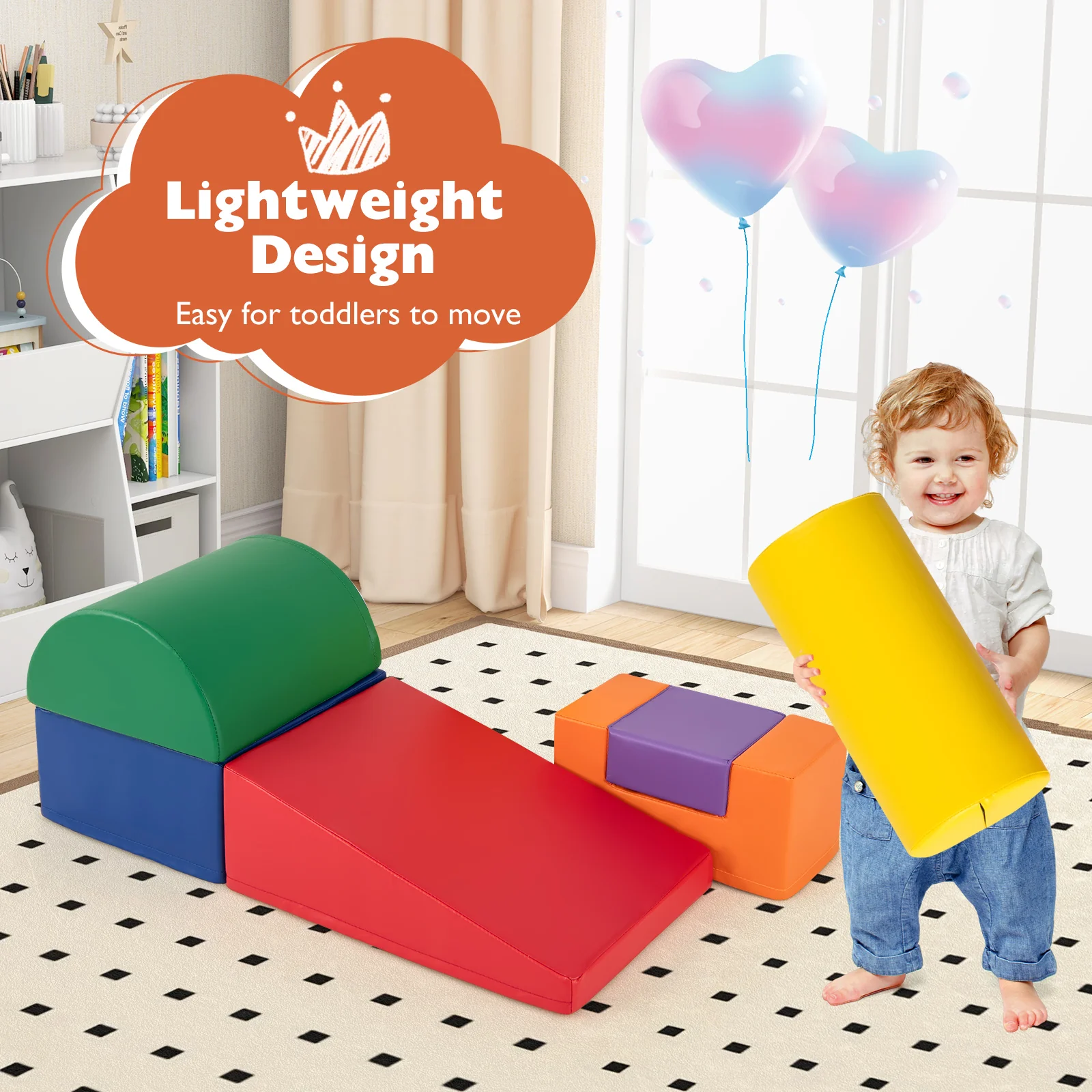 BABY JOY 6PCS Kids Crawl & Climb Foam Play Set - Image 19