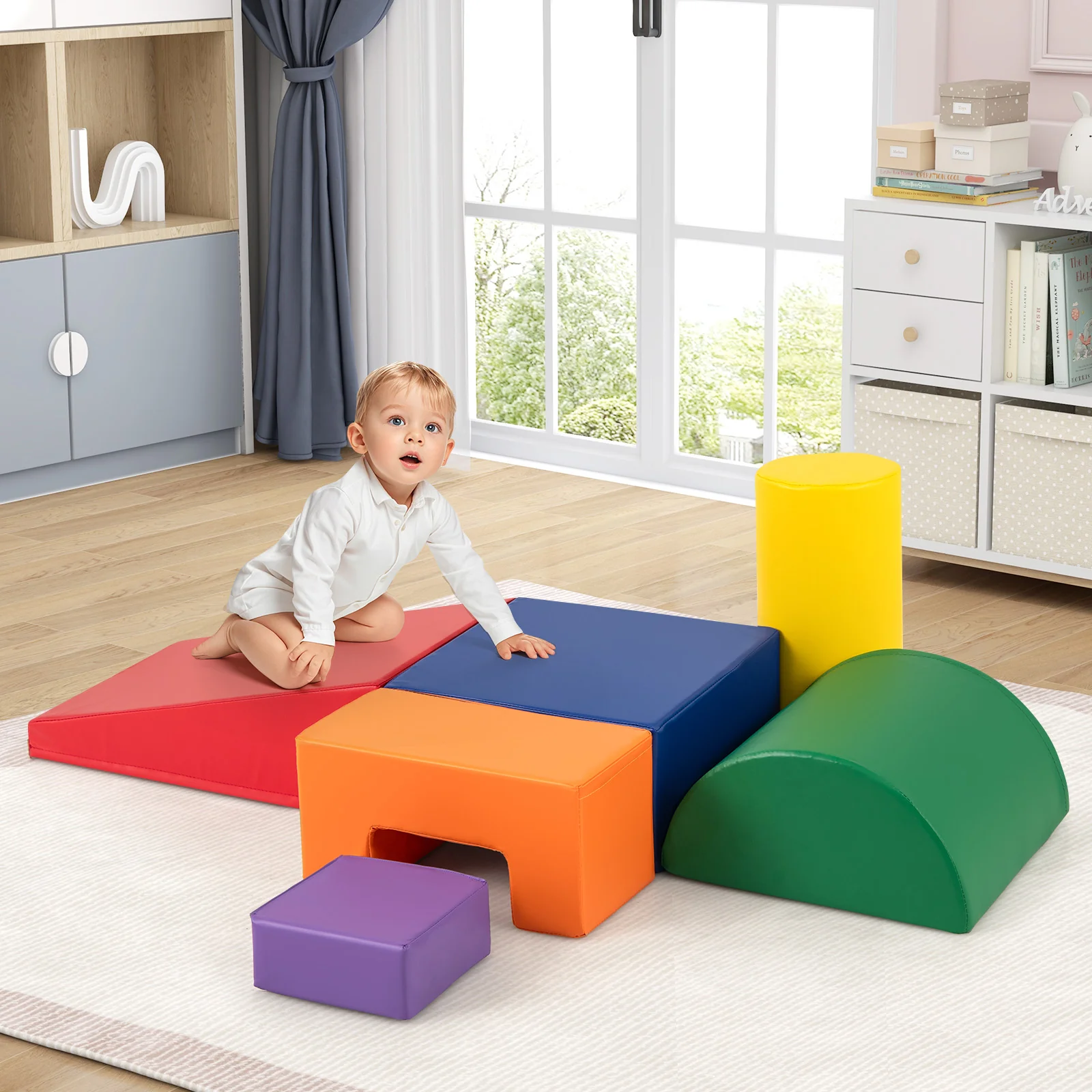 BABY JOY 6PCS Kids Crawl & Climb Foam Play Set - Image 23
