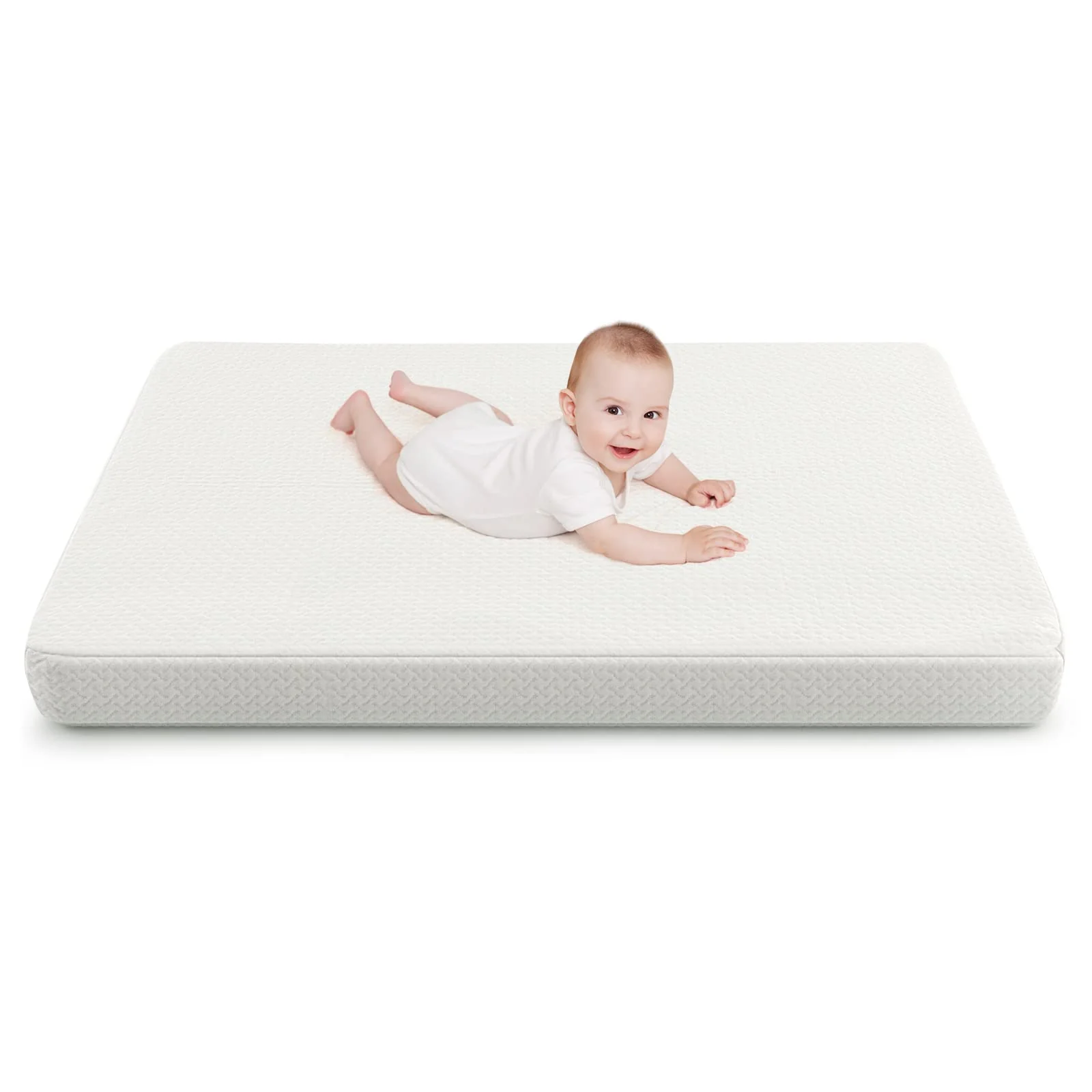 BABY JOY 97 x 68 cm Baby Cot Mattress, Dual Sided 8CM Thickness Toddler - Image 9