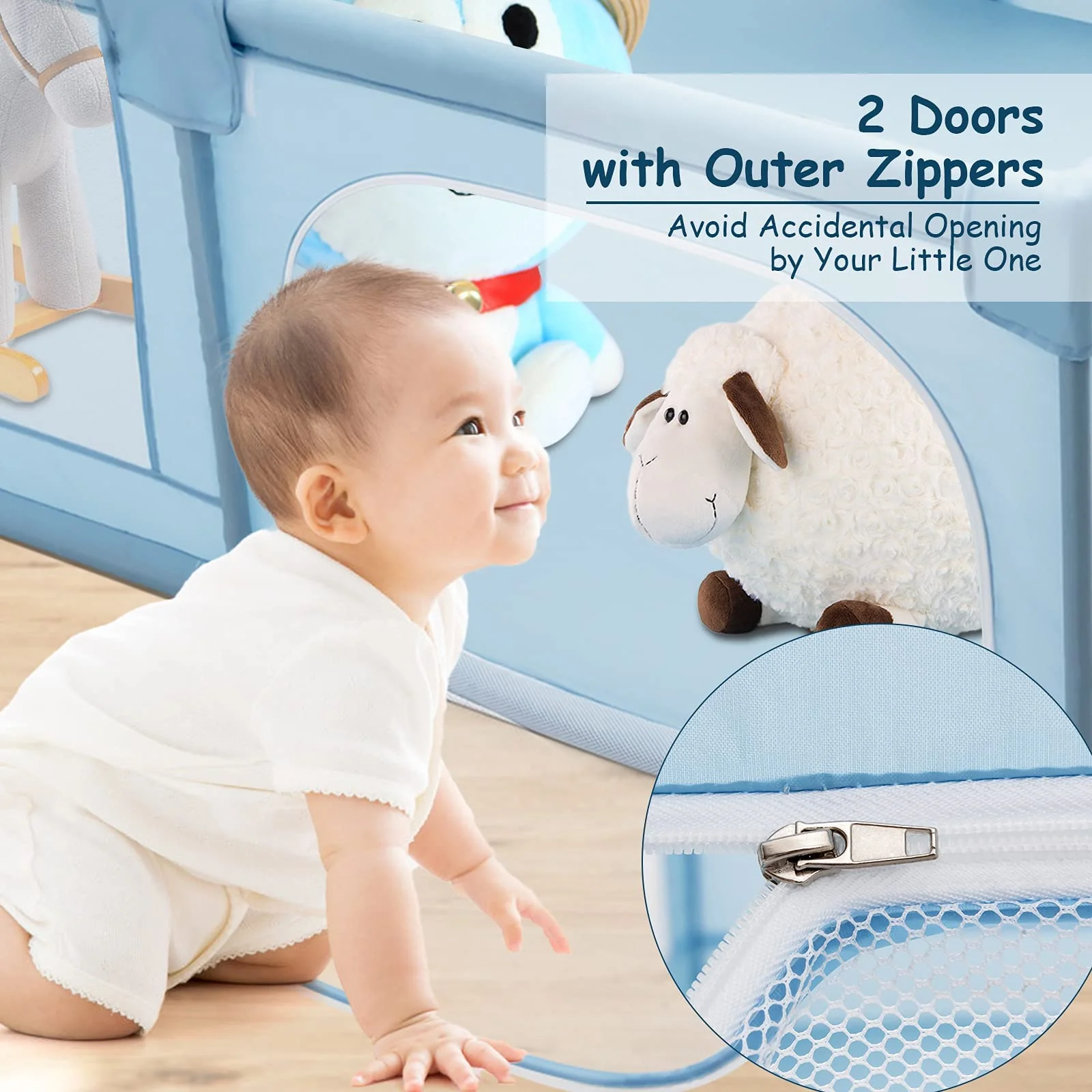 BABY JOY Baby Playpen - Image 5