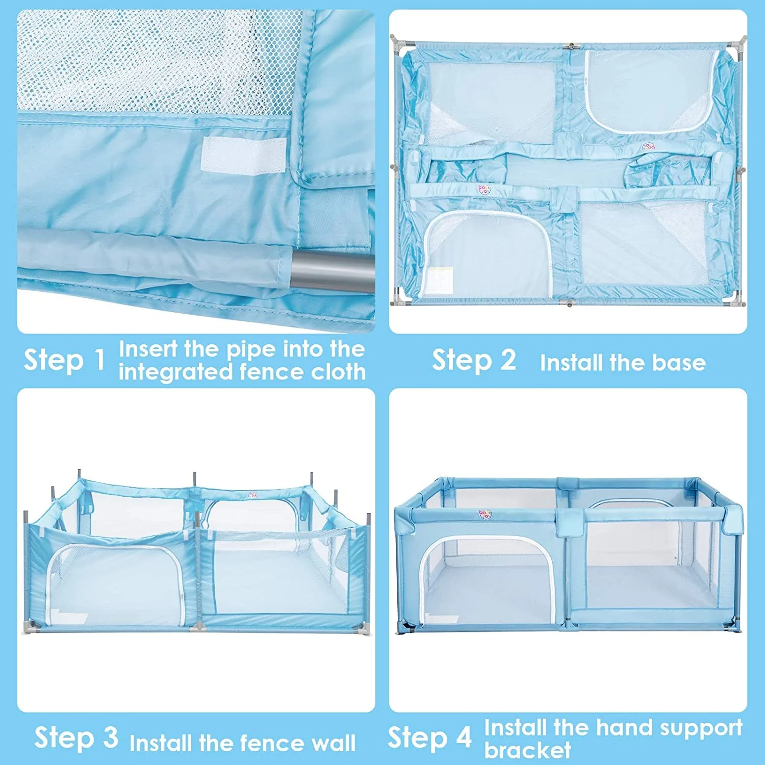 BABY JOY Baby Playpen - Image 8